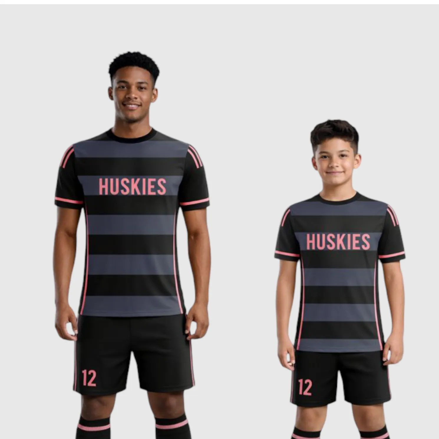 SB 1002 Black Sublimation Custom Soccer Jersey Adult & Youth Unisex - Hipona Sports