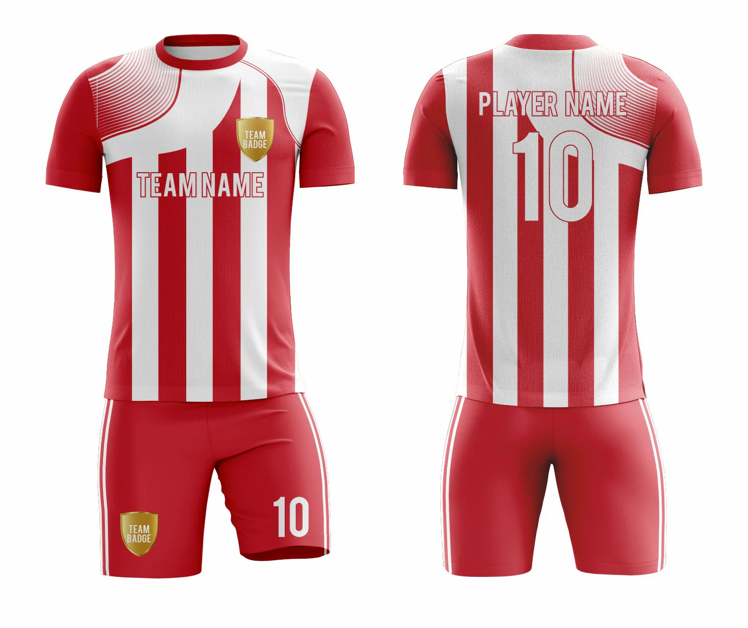SB 1070 Red/White Sublimation Custom Soccer Jersey Adult & Youth Unisex - Hipona Sports