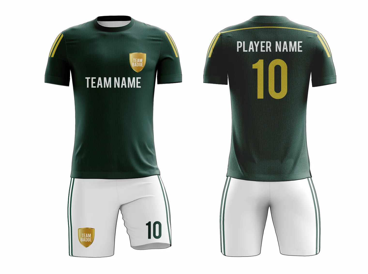 SB 1158 Green/White Sublimation Custom Soccer Jersey Adult & Youth Unisex - Hipona Sports