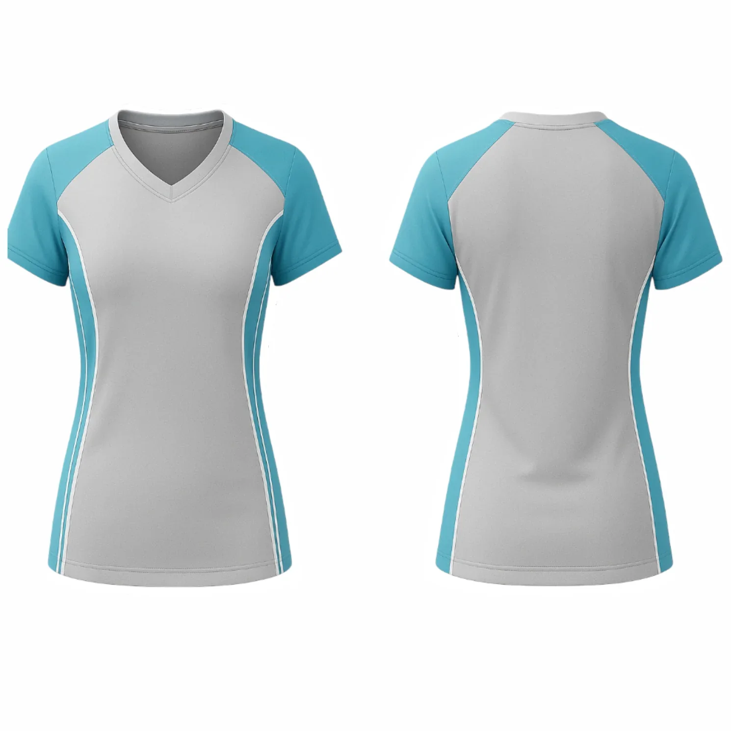 VJ201 Custom Gray Volleyball Jersey - Adult & Youth Unisex - Hipona Sports