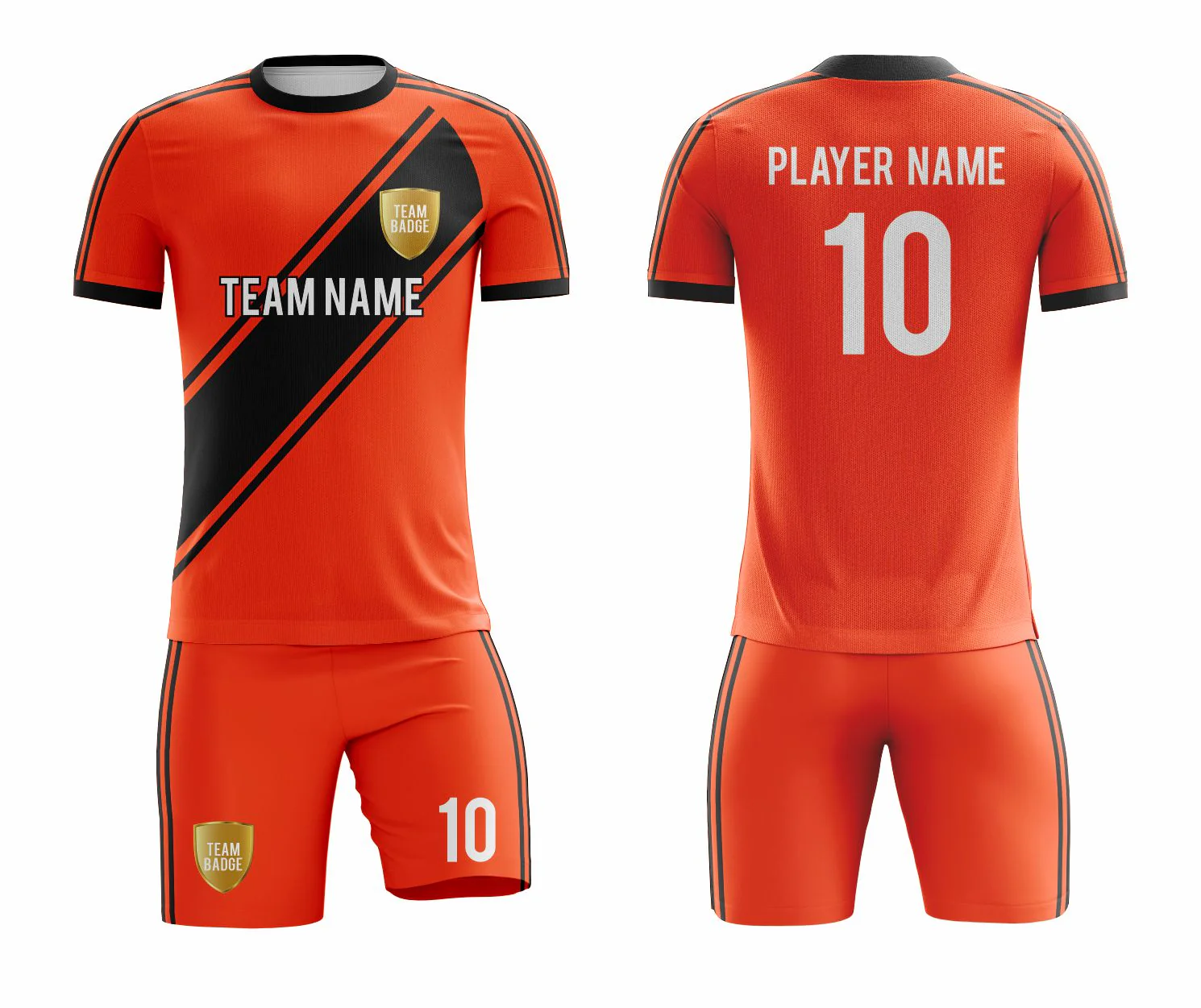 SB 12904 Orange Sublimation Custom Soccer Jersey Adult & Youth Unisex - Hipona Sports