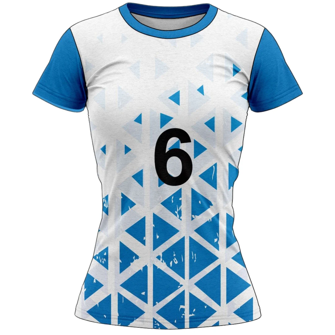 VJ147 Custom White Volleyball Jersey - Adult & Youth Unisex - Hipona Sports