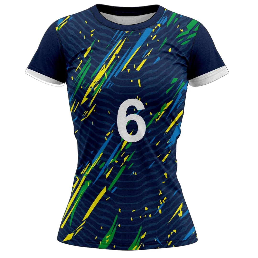 VJ102 Custom Blue Volleyball Jersey - Adult & Youth Unisex - Hipona Sports