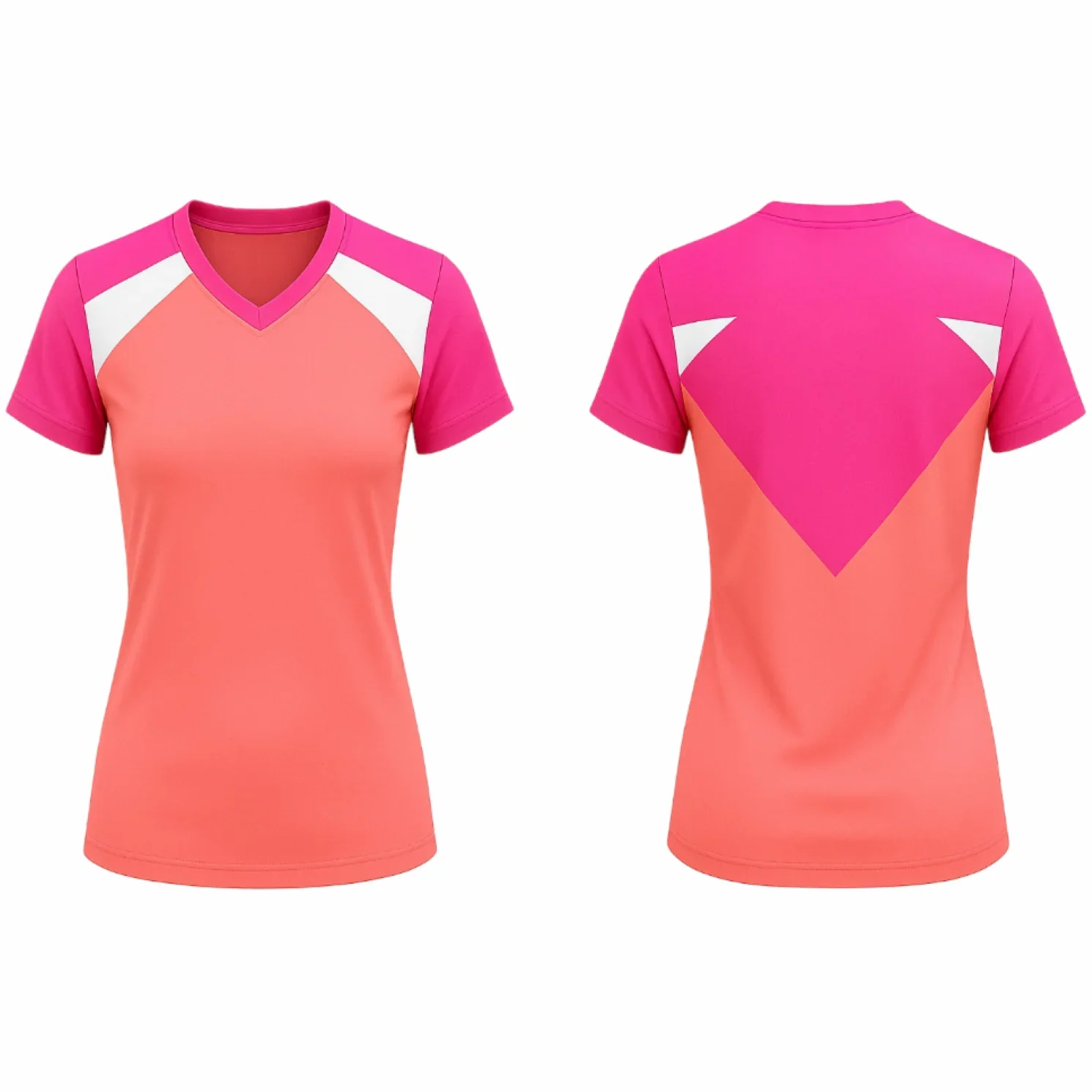 VJ244 Custom Coral Volleyball Jersey-Adult & Youth Unisex - Hipona Sports