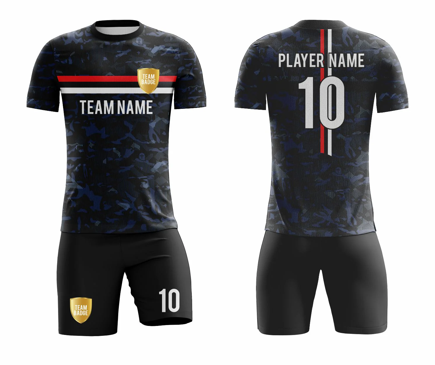 SB 1107 Black Sublimation Custom Soccer Jersey Adult & Youth Unisex - Hipona Sports
