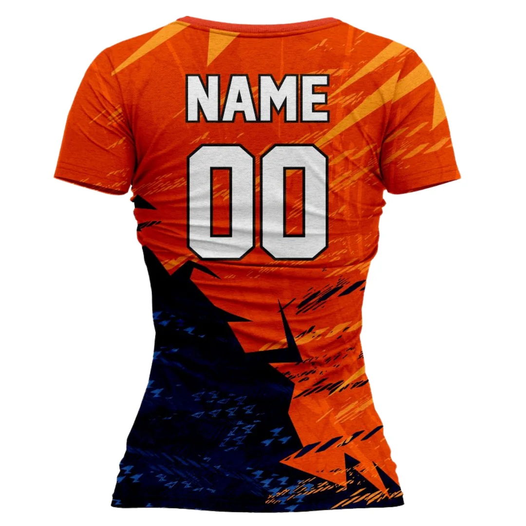 VJ130 Custom Orange Volleyball Jersey - Adult & Youth Unisex - Hipona Sports