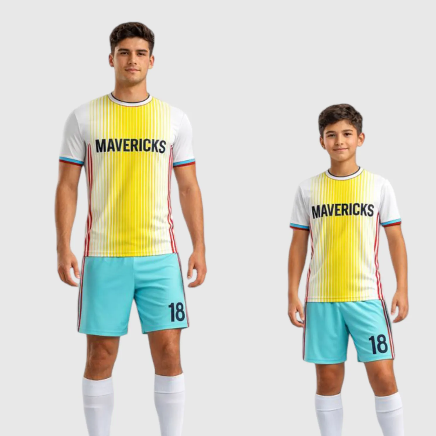 SB 12819 White, Yellow and Green Sublimation Custom Soccer Jersey Adult & Youth Unisex - Hipona Sports