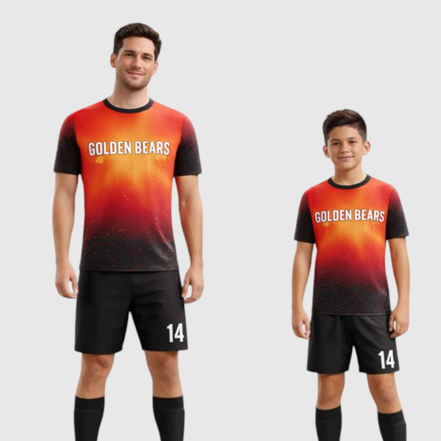 SB 1198 Black Sublimation Custom Soccer Jersey Adult & Youth Unisex - Hipona Sports