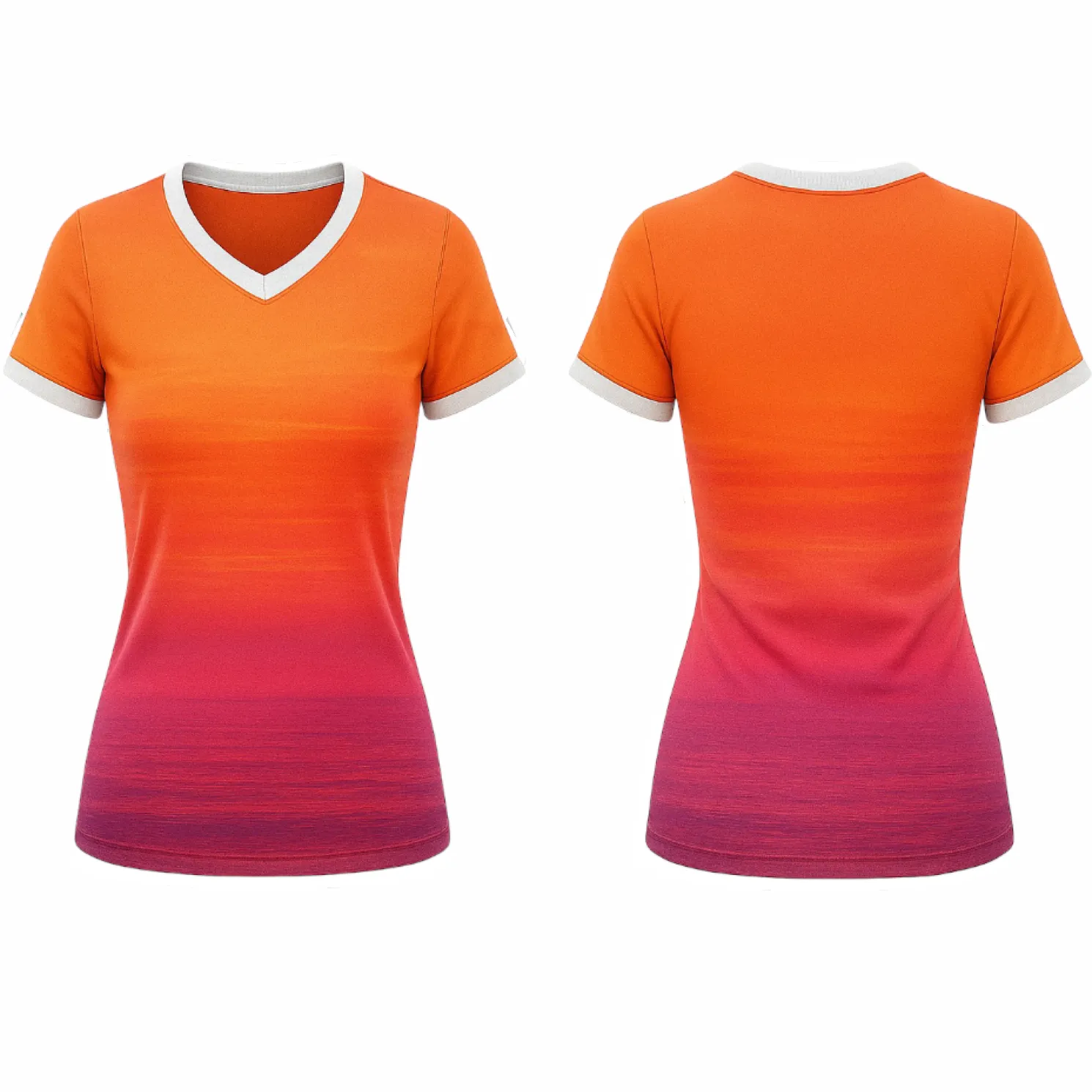 VJ157 Custom Orange Volleyball Jersey - Adult & Youth Unisex - Hipona Sports