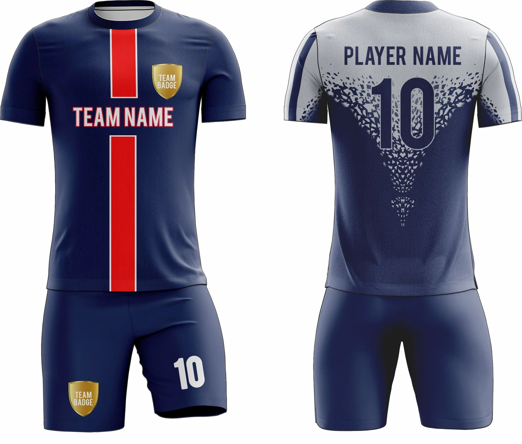 SB 12848 Navy Sublimation Custom Soccer Jersey Adult & Youth Unisex - Hipona Sports