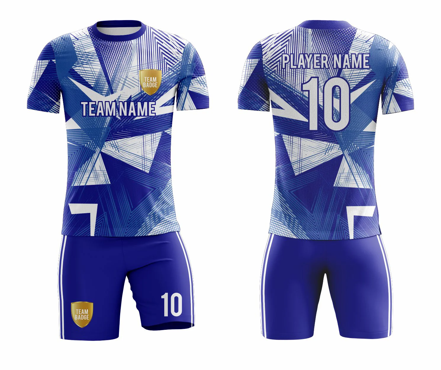 SB 1006 Blue/White Sublimation Custom Soccer Jersey Adult & Youth Unisex - Hipona Sports