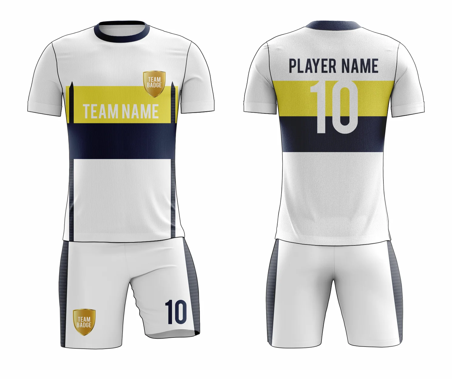 SB 12795 White Sublimation Custom Soccer Jersey Adult & Youth Unisex - Hipona Sports