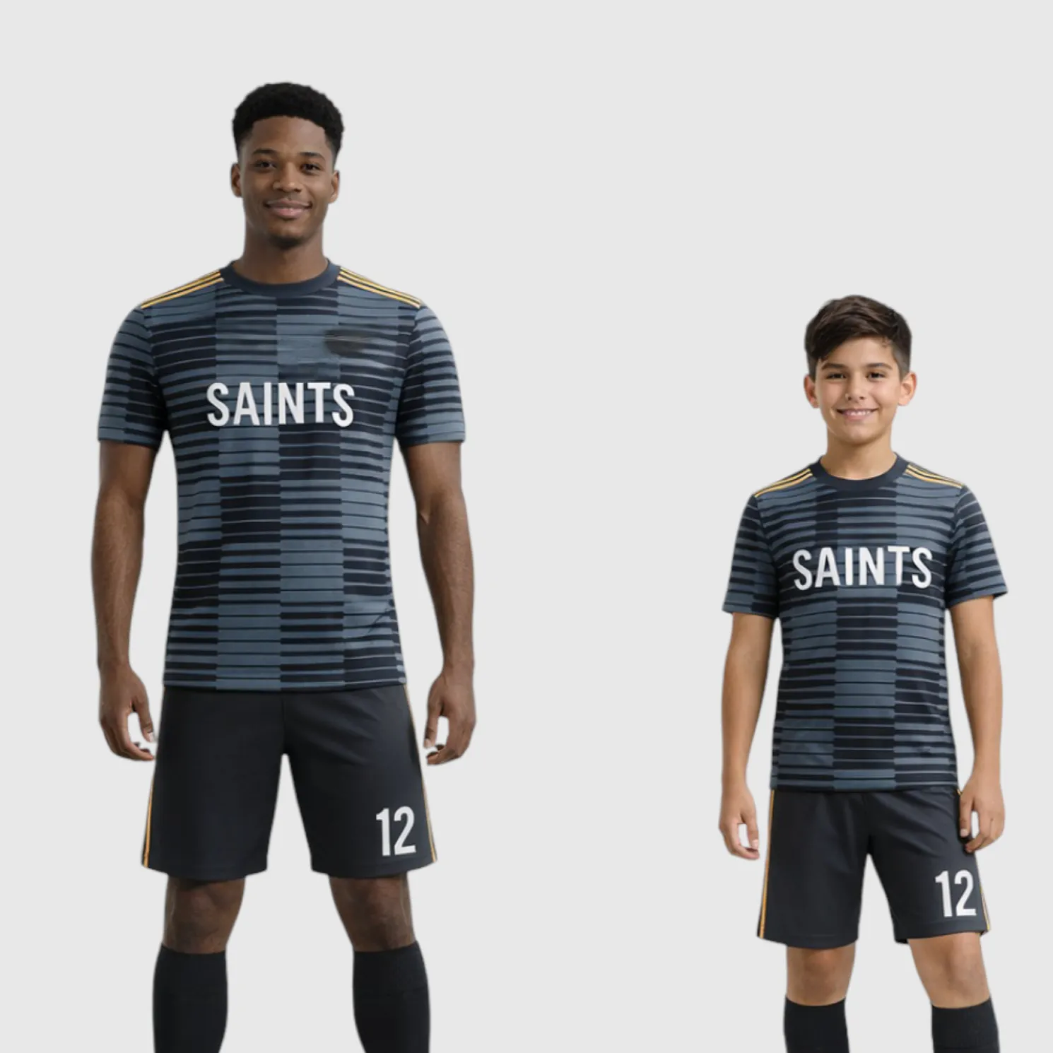 SB 1046 Black Sublimation Custom Soccer Jersey Adult & Youth Unisex - Hipona Sports