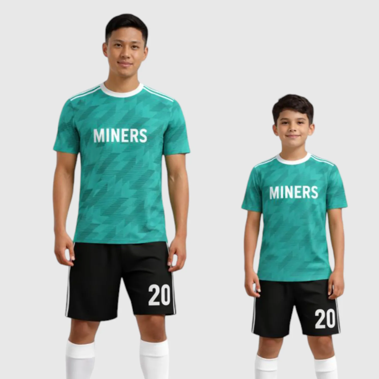 SB 1151 Green/Black Sublimation Custom Soccer Jersey Adult & Youth Unisex - Hipona Sports