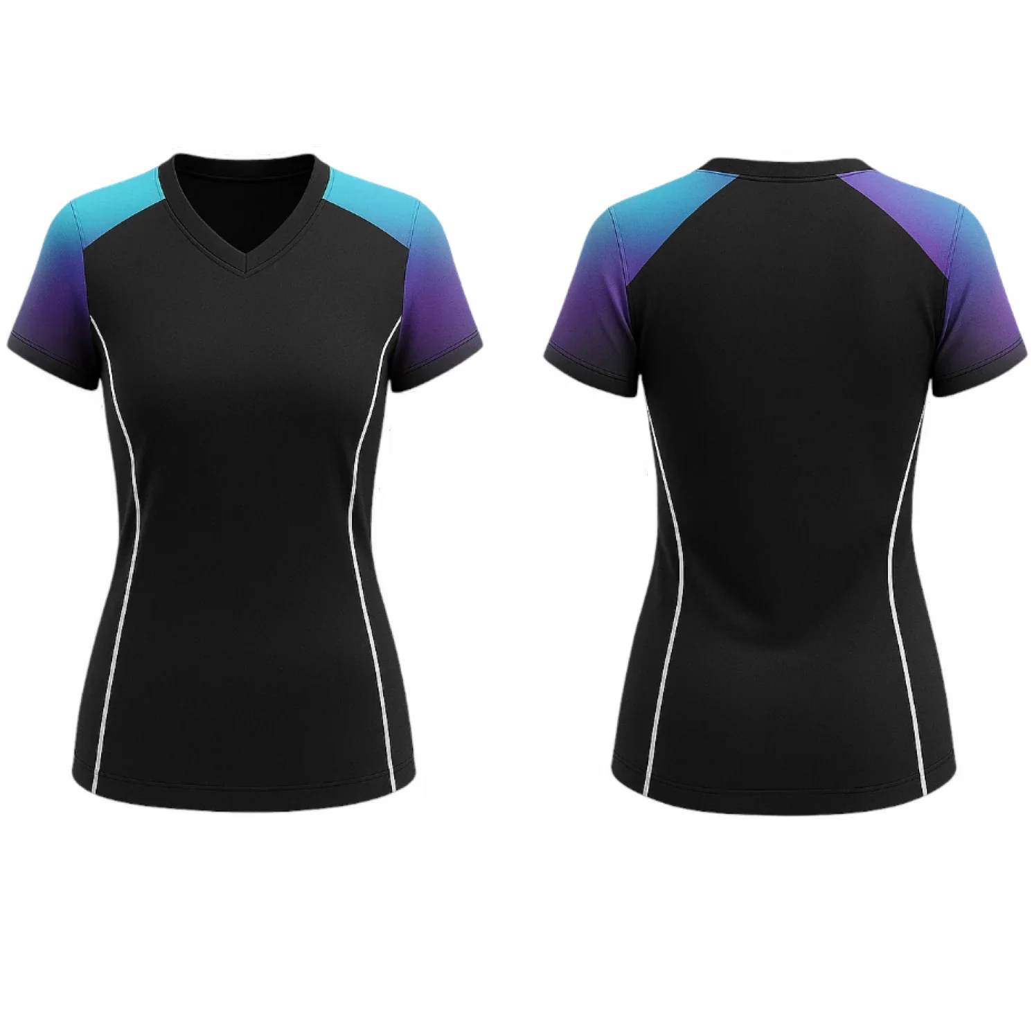 VJ192 Custom Black Volleyball Jersey - Adult & Youth Unisex - Hipona Sports