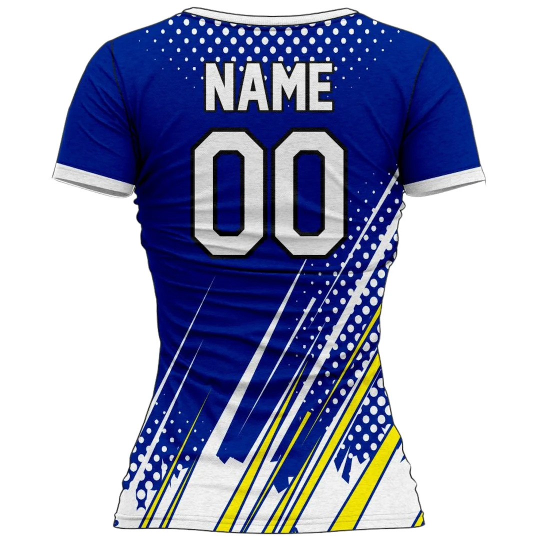 VJ145 Custom Blue Volleyball Jersey - Adult & Youth Unisex - Hipona Sports