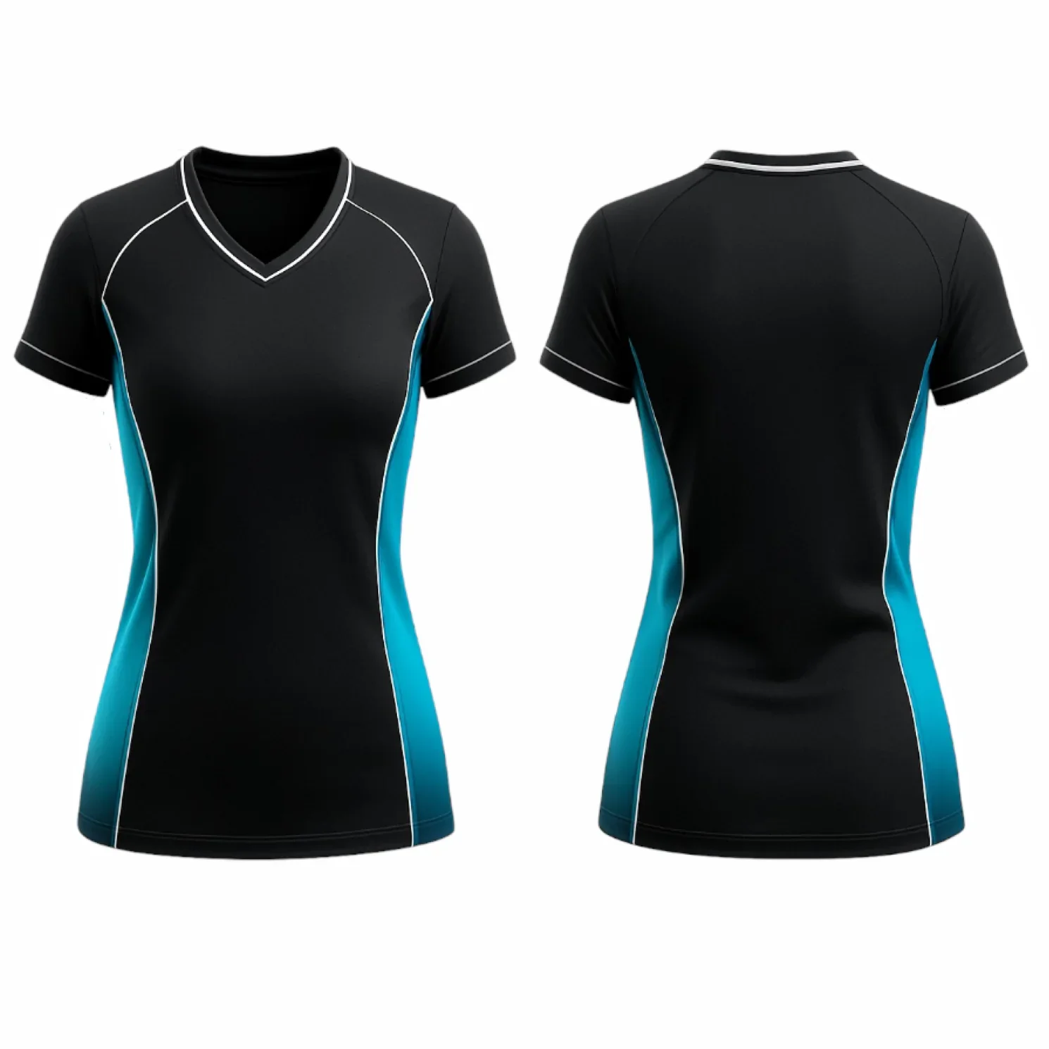 VJ209 Custom Black Volleyball Jersey - Adult & Youth Unisex - Hipona Sports