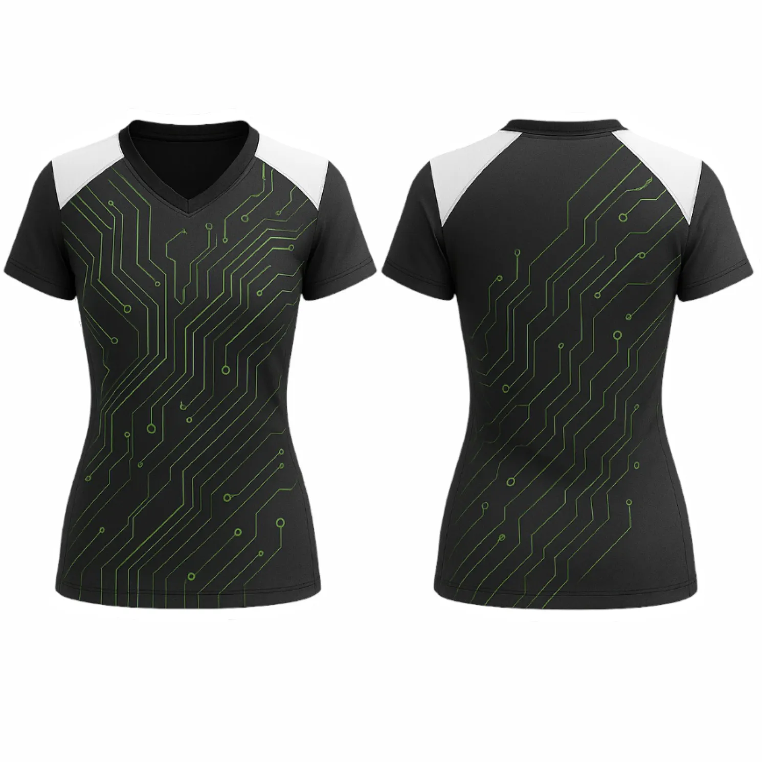 VJ190 Custom Black Volleyball Jersey - Adult & Youth Unisex - Hipona Sports