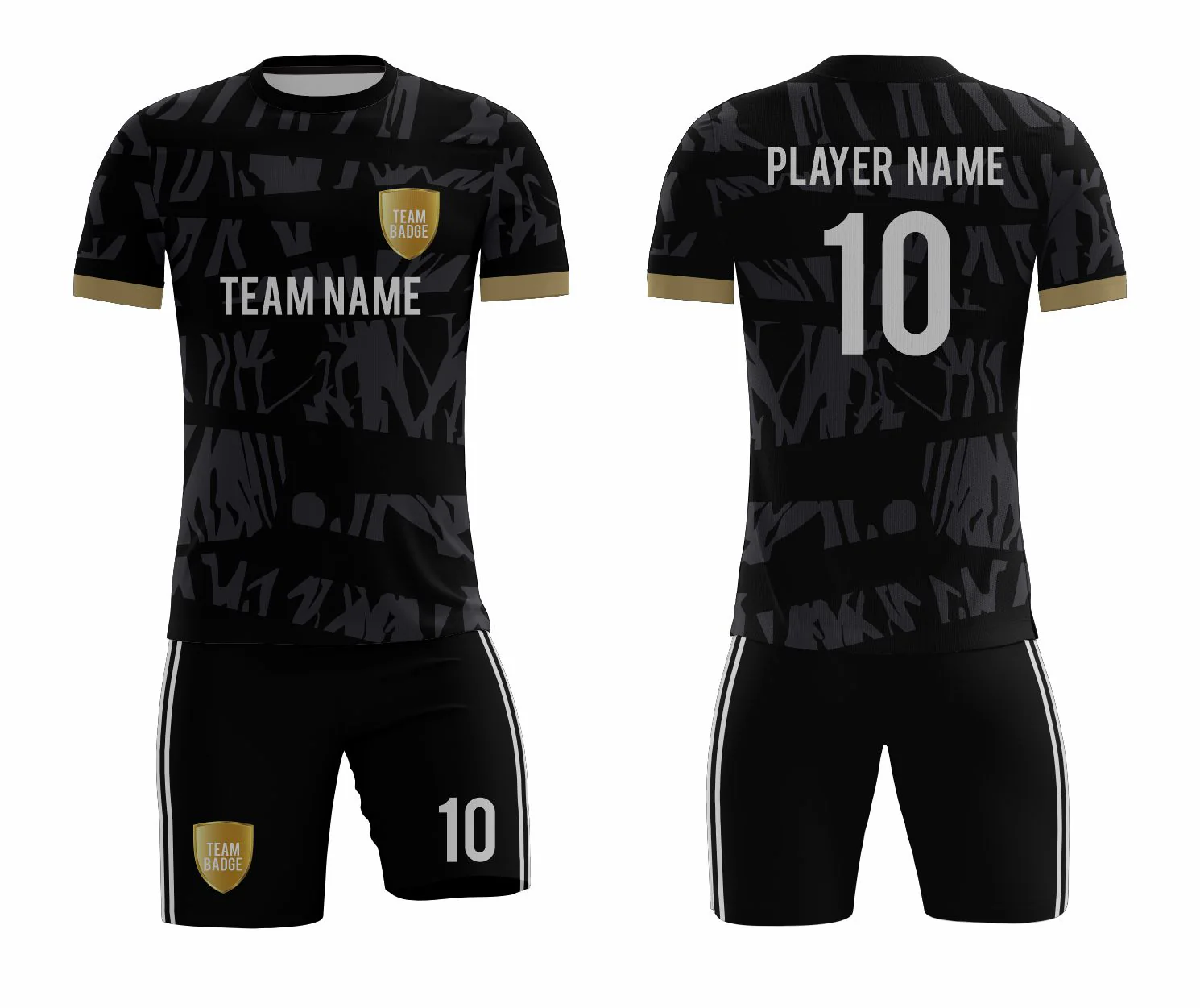 SB 1082 Black Sublimation Custom Soccer Jersey Adult & Youth Unisex - Hipona Sports