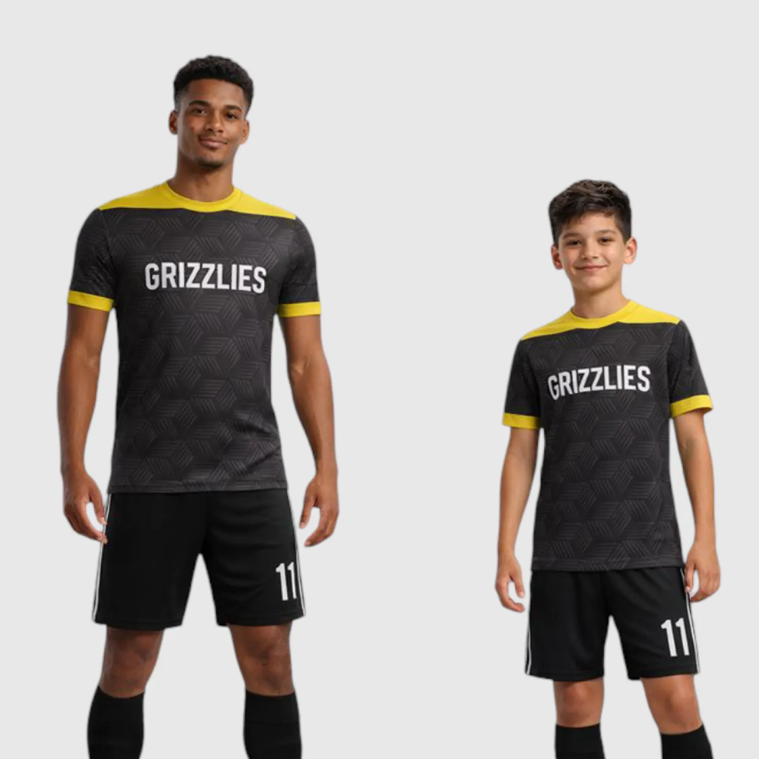 SB 1083 Black Sublimation Custom Soccer Jersey Adult & Youth Unisex - Hipona Sports