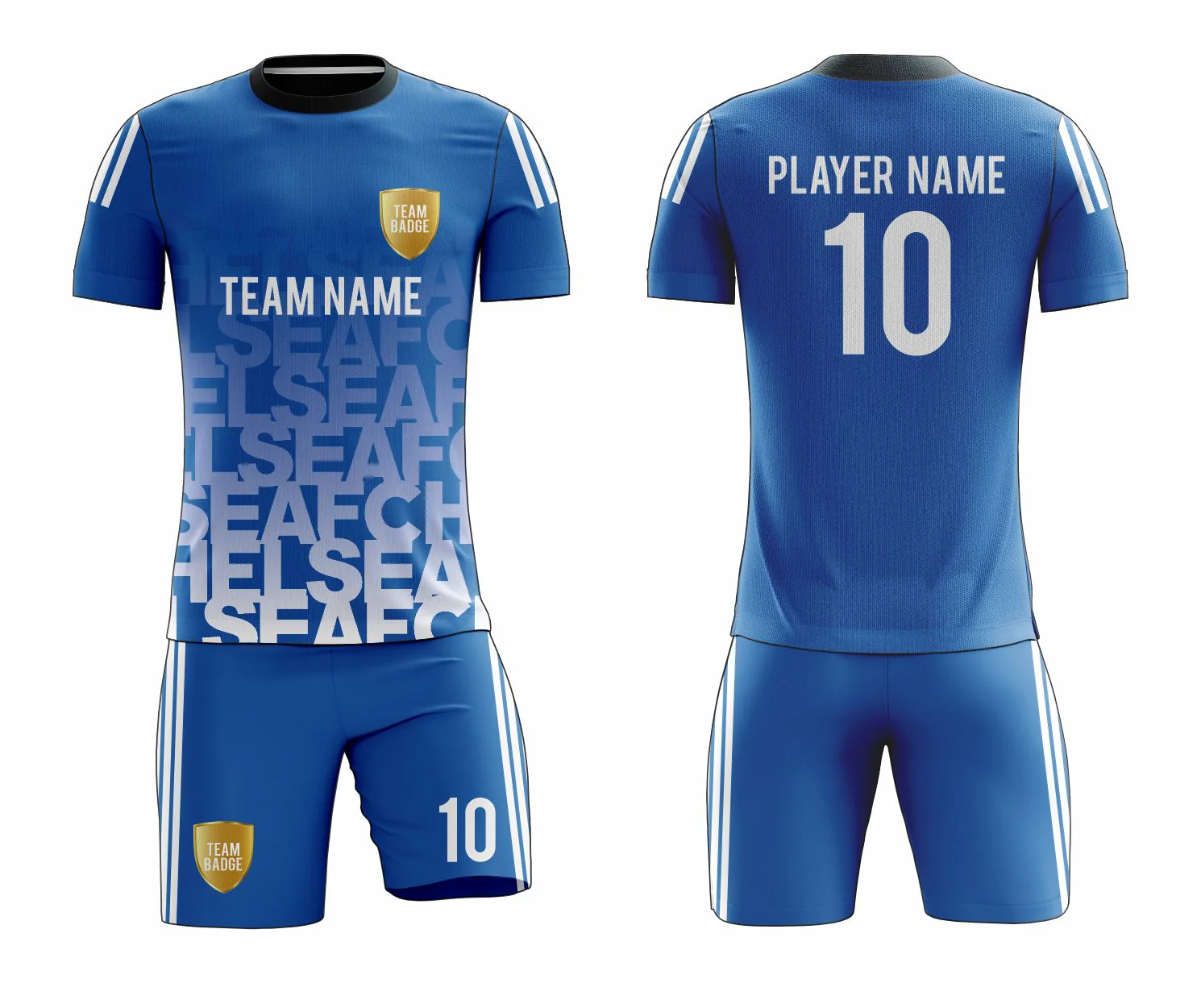 SB 12843 Blue Sublimation Custom Soccer Jersey Adult & Youth Unisex - Hipona Sports