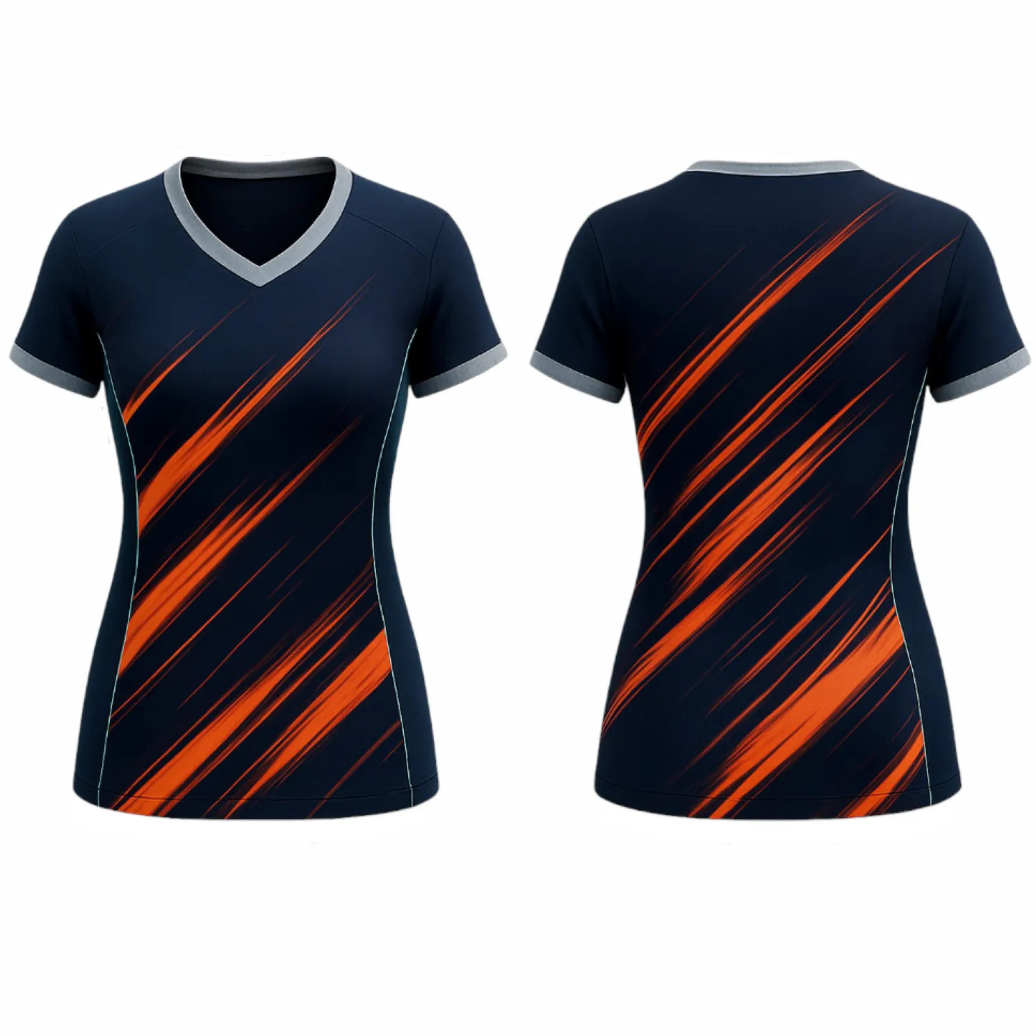 VJ188 Custom Navy Volleyball Jersey - Adult & Youth Unisex - Hipona Sports