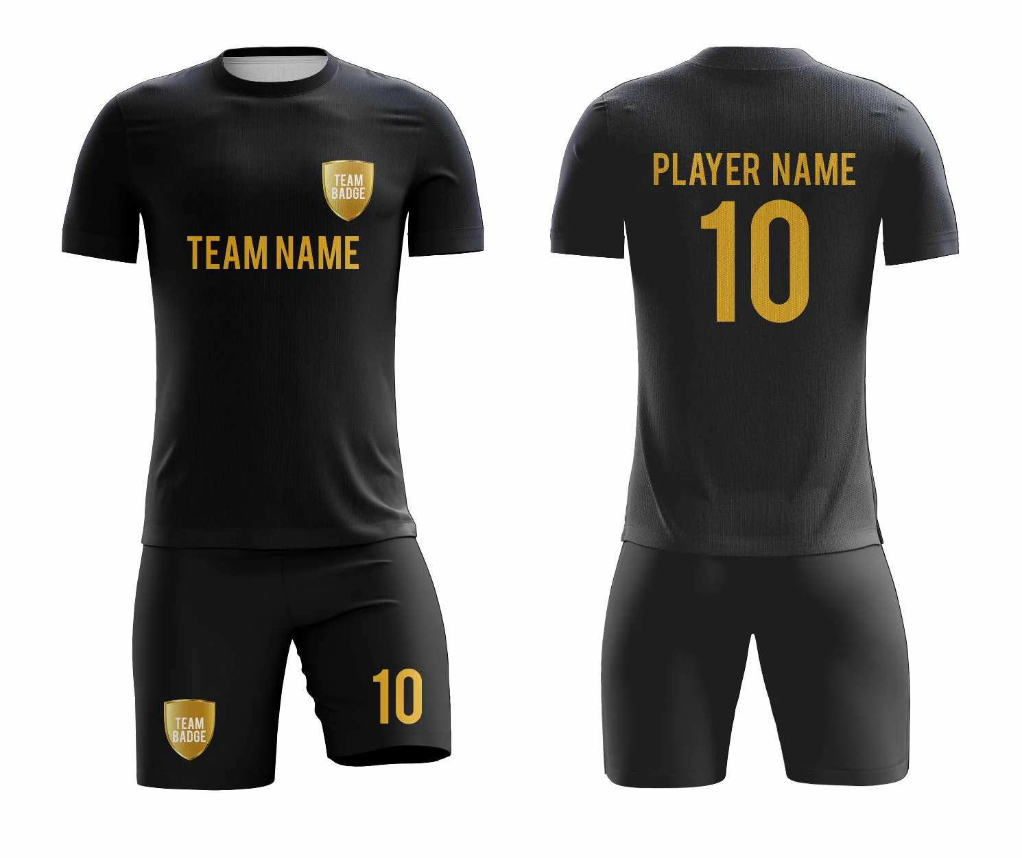 SB 12895 Black Sublimation Custom Soccer Jersey Adult & Youth Unisex - Hipona Sports