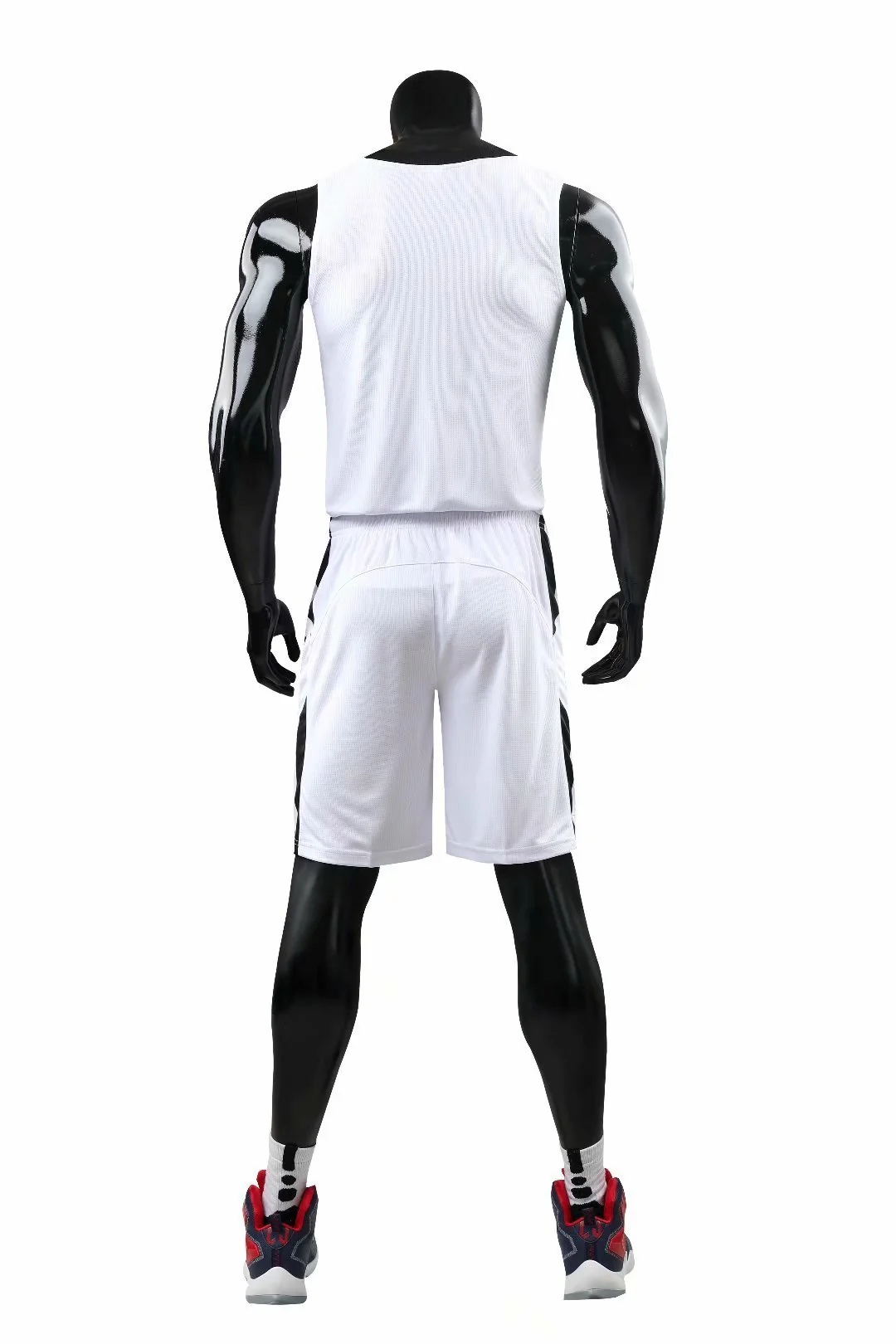 Alley White NS Customizable Basketball Jersey With Optional Shorts - Hipona Sports