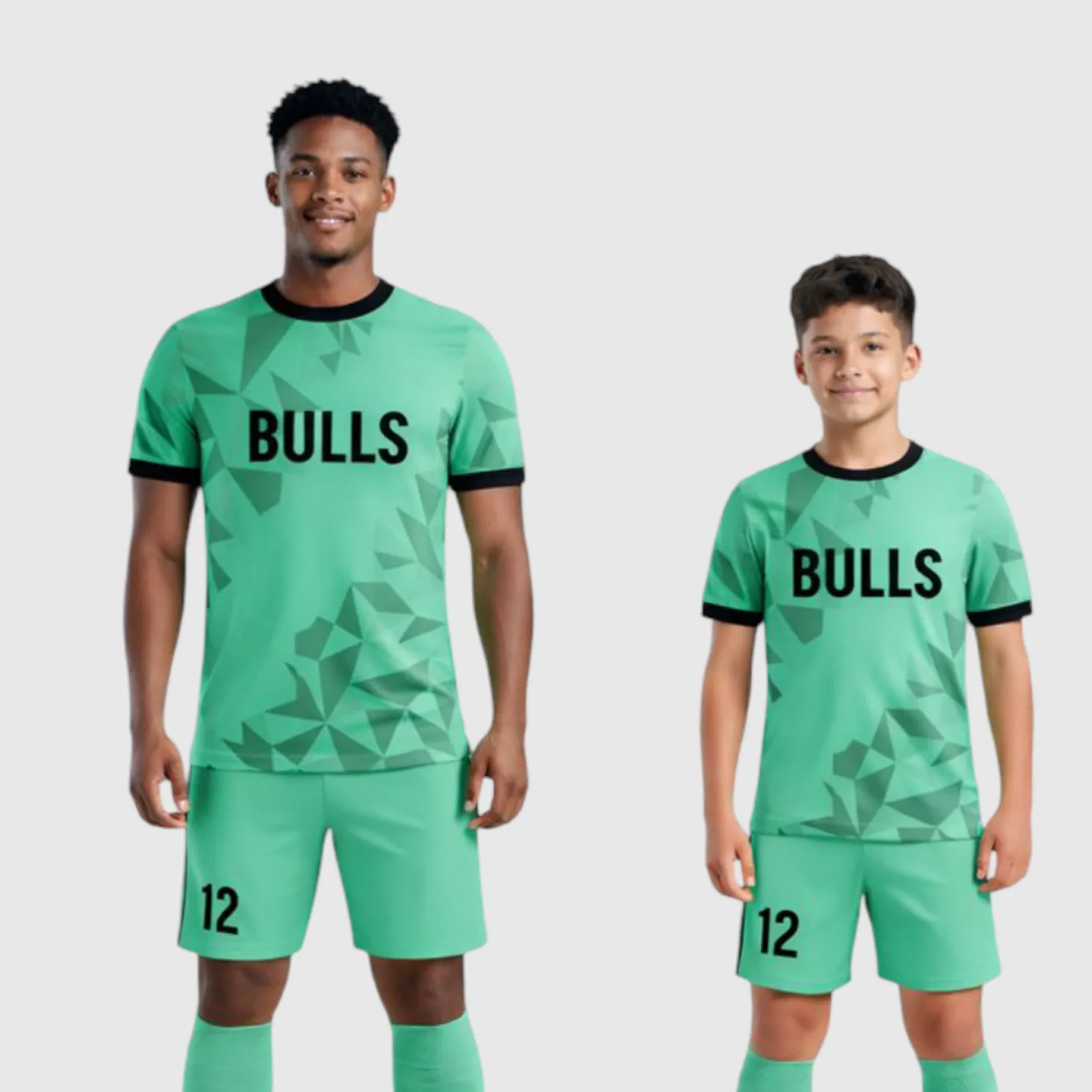 SB 1004 Green Sublimation Custom Soccer Jersey Adult & Youth Unisex - Hipona Sports