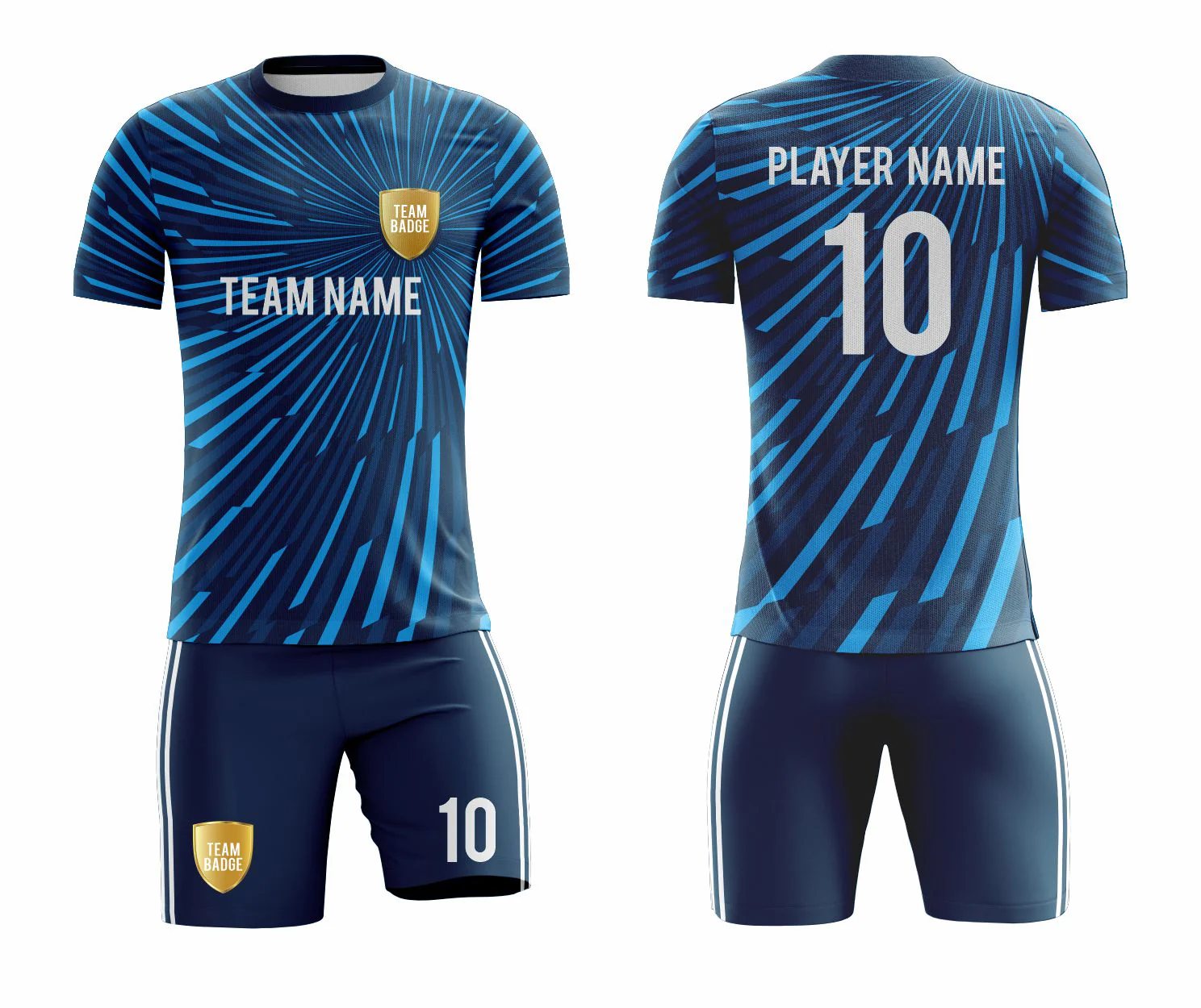 SB 1032 Blue Sublimation Custom Soccer Jersey Adult & Youth Unisex - Hipona Sports