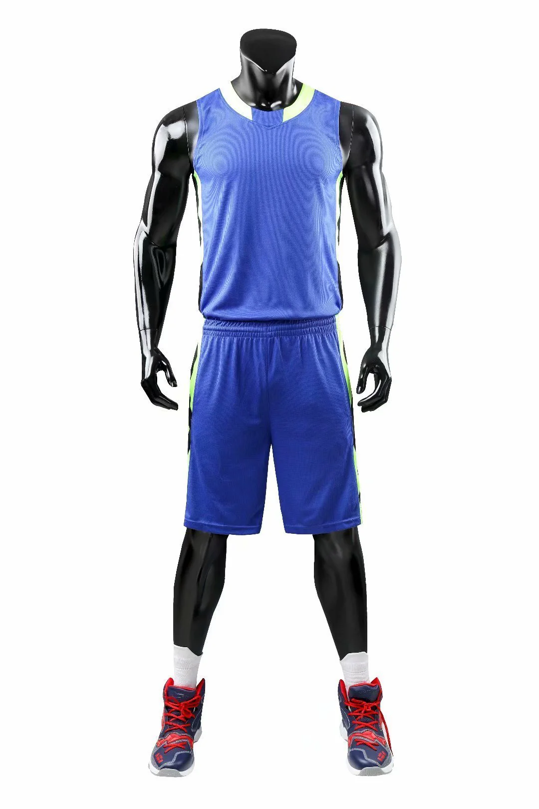 Alley Blue NS Customizable Basketball Jersey With Optional Shorts - Hipona Sports