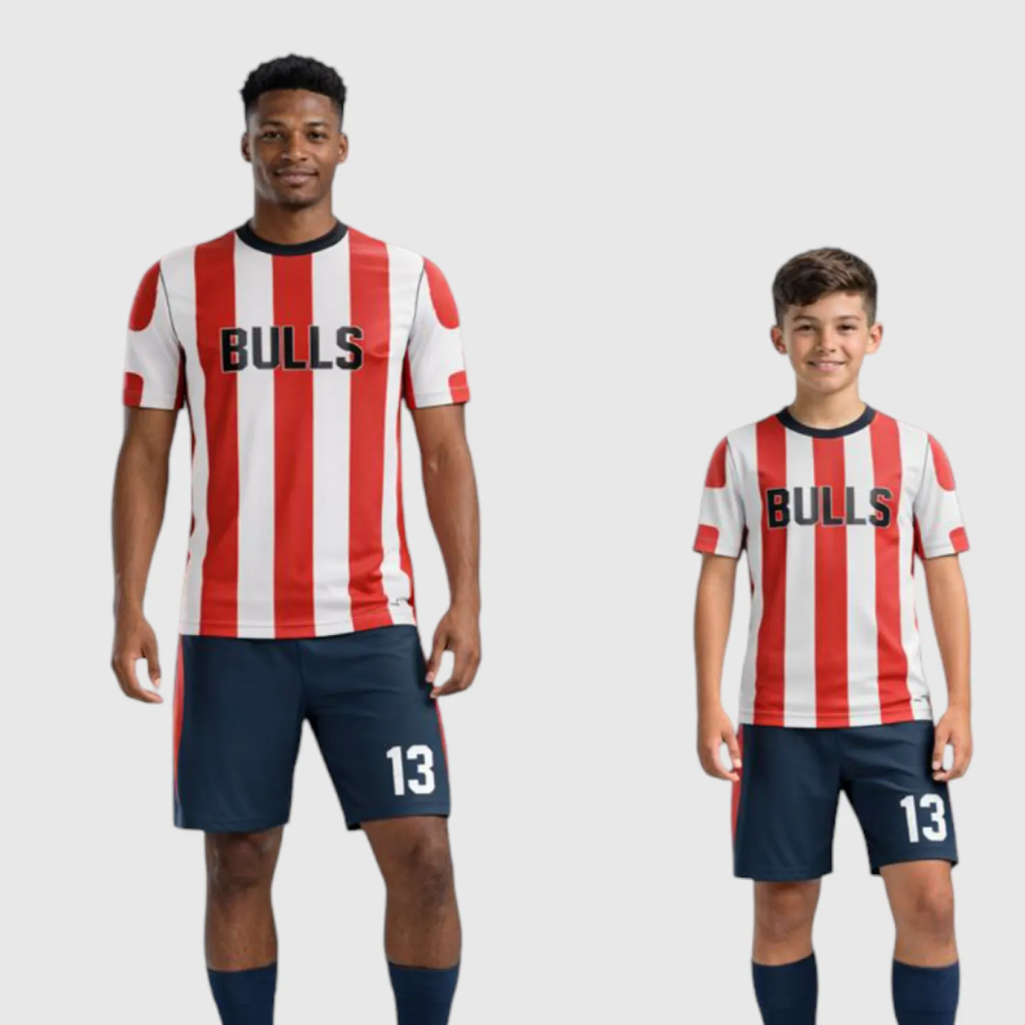 SB 12820 White, Red and Black Sublimation Custom Soccer Jersey Adult & Youth Unisex - Hipona Sports