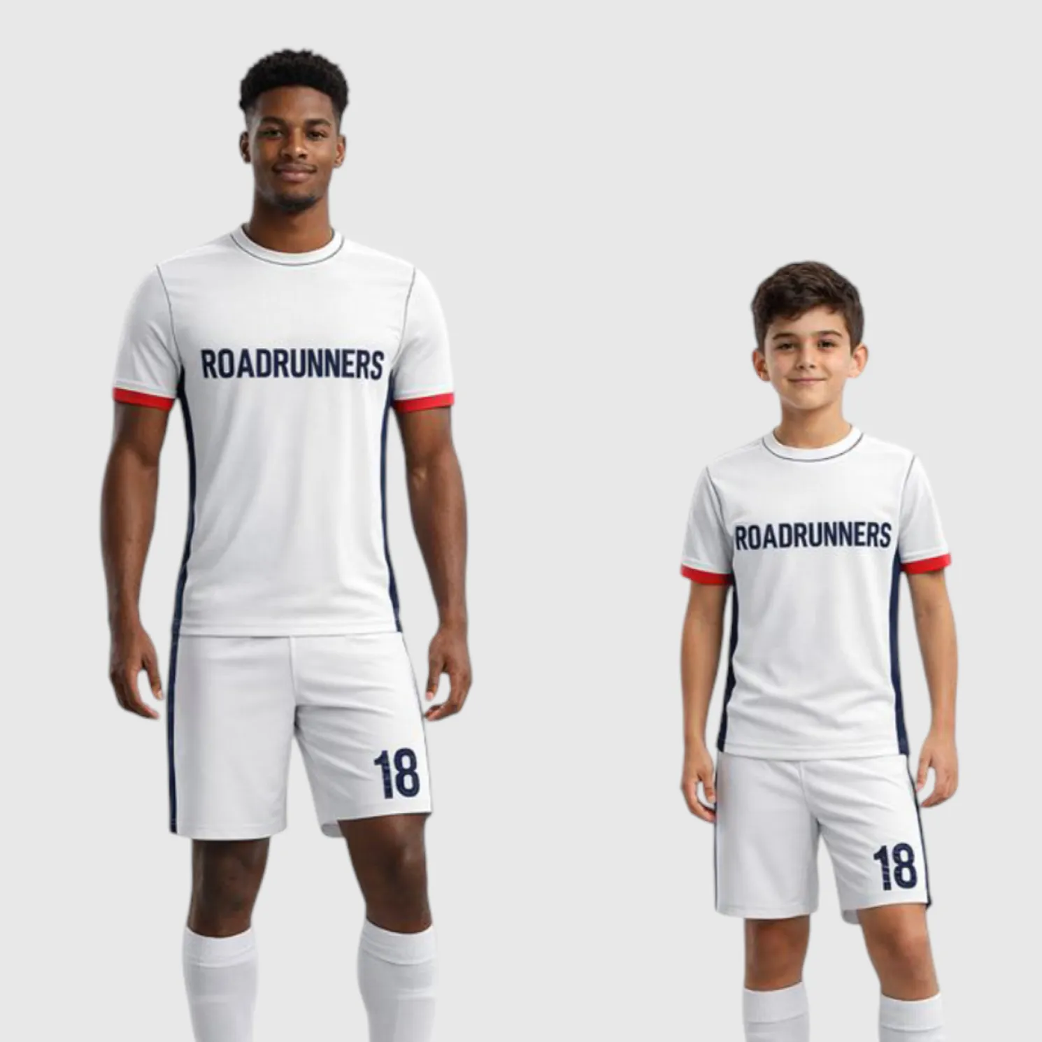 SB 12859 White Sublimation Custom Soccer Jersey Adult & Youth Unisex - Hipona Sports