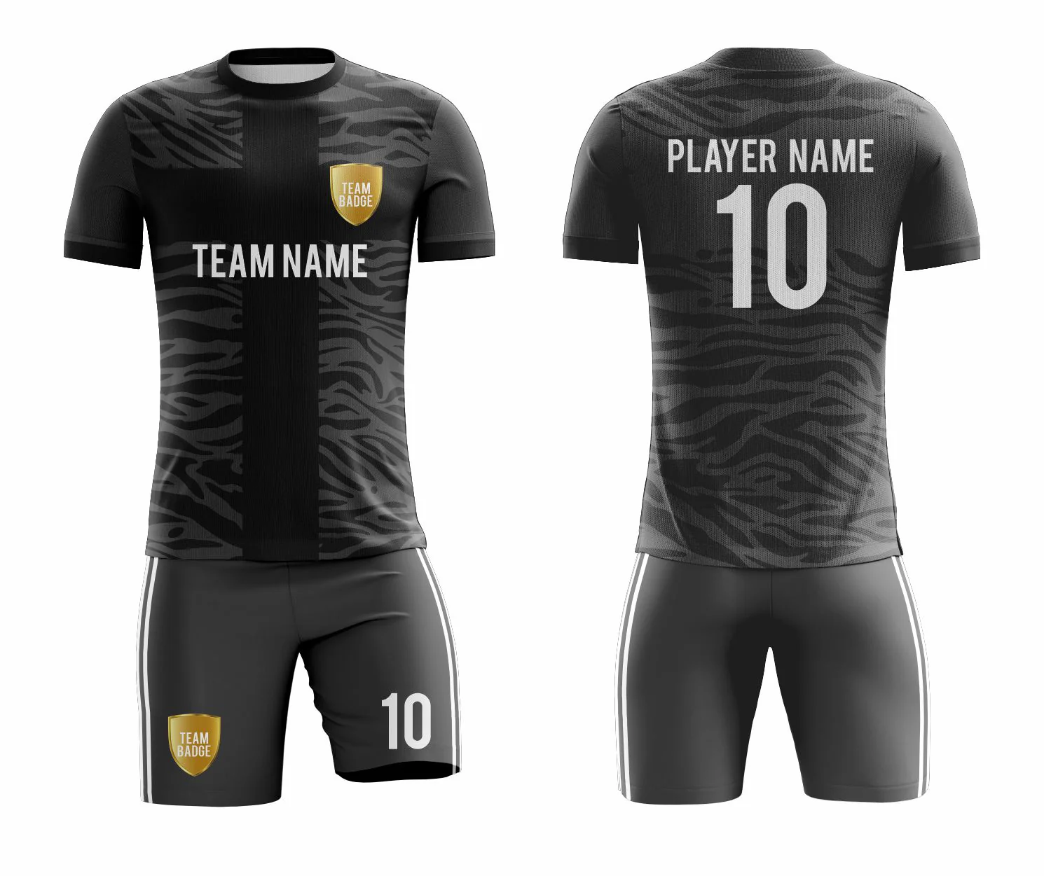 SB 1026 Black Sublimation Custom Soccer Jersey Adult & Youth Unisex - Hipona Sports