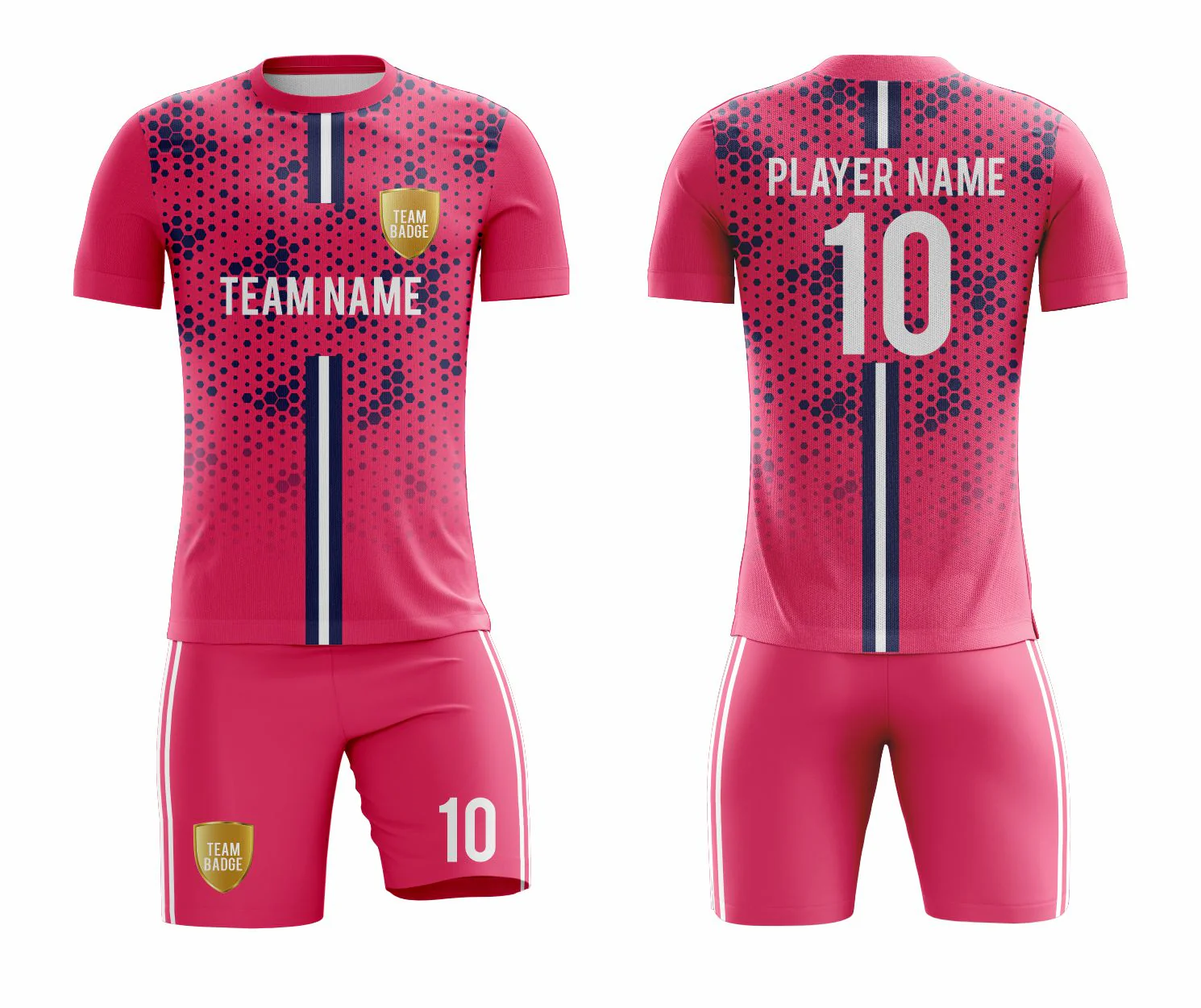 SB 1196 Pink Sublimation Custom Soccer Jersey Adult & Youth Unisex - Hipona Sports