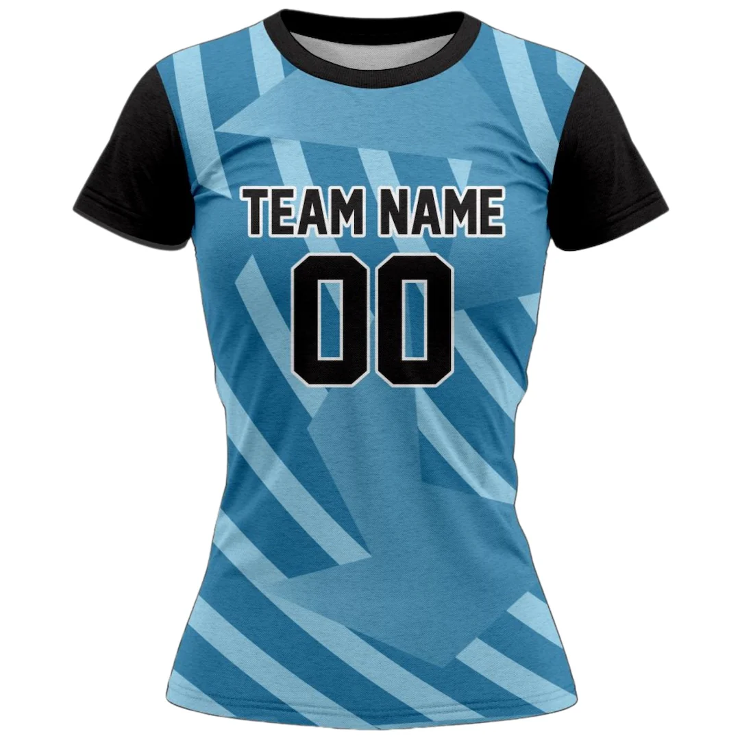 VJ119 Custom Blue Volleyball Jersey - Adult & Youth Unisex - Hipona Sports