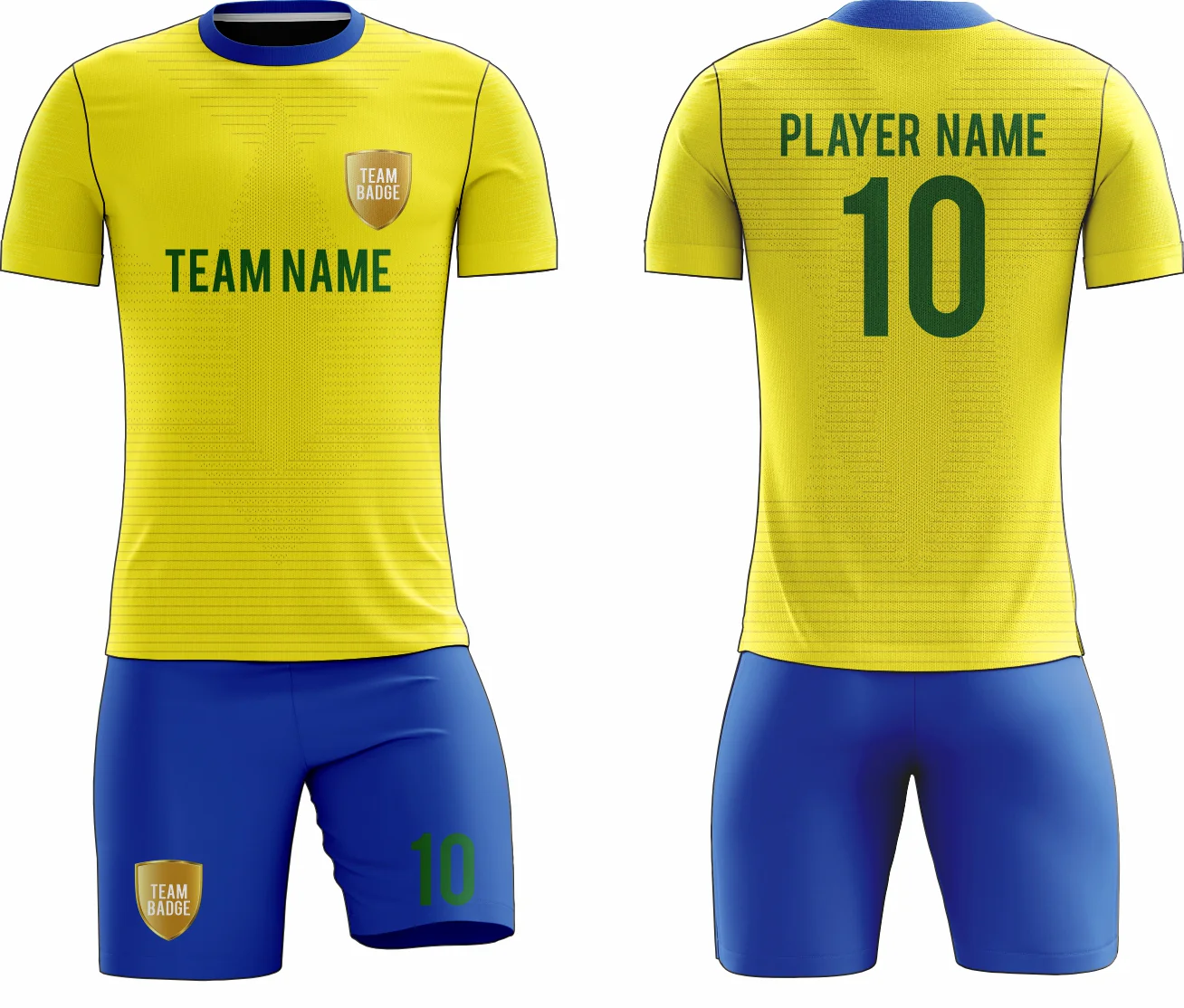SB 12785 Yellow and Blue Sublimation Custom Soccer Jersey Adult & Youth Unisex - Hipona Sports