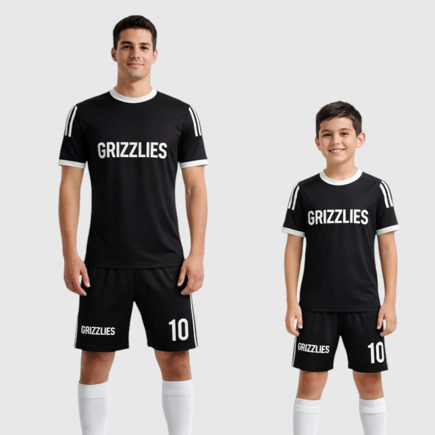 SB 12818 Black Sublimation Custom Soccer Jersey Adult & Youth Unisex - Hipona Sports