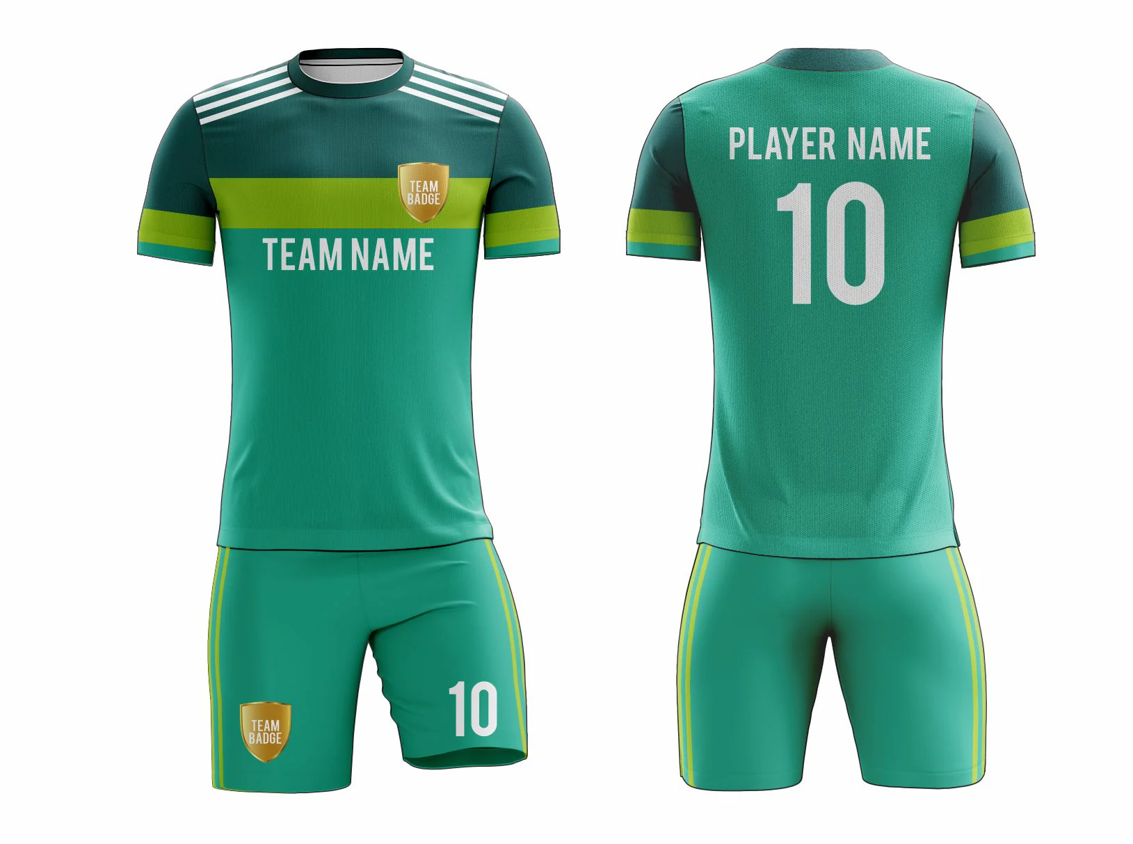 SB 1167 Green Sublimation Custom Soccer Jersey Adult & Youth Unisex - Hipona Sports