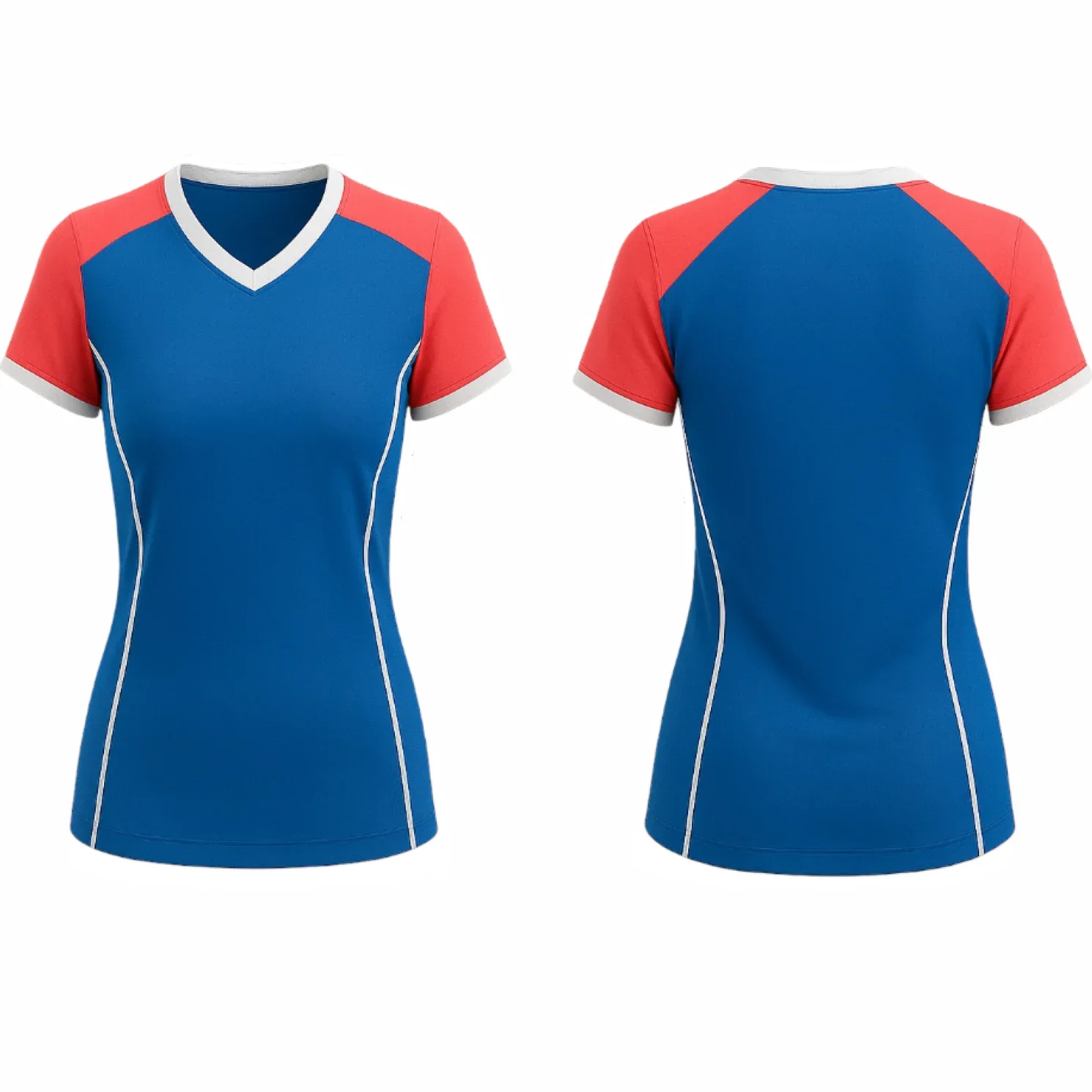 VJ217 Custom Blue Volleyball Jersey - Adult & Youth Unisex - Hipona Sports