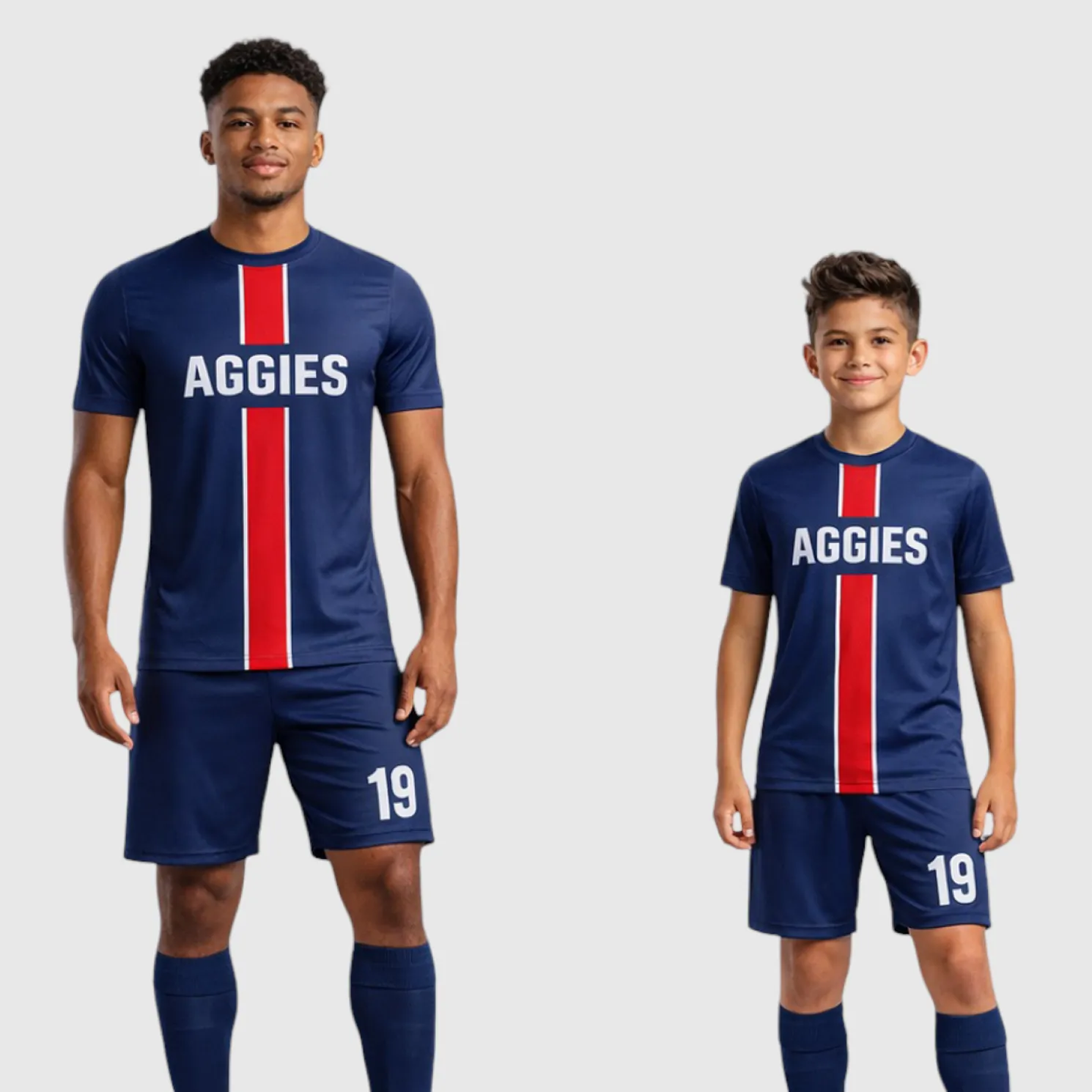 SB 12848 Navy Sublimation Custom Soccer Jersey Adult & Youth Unisex - Hipona Sports