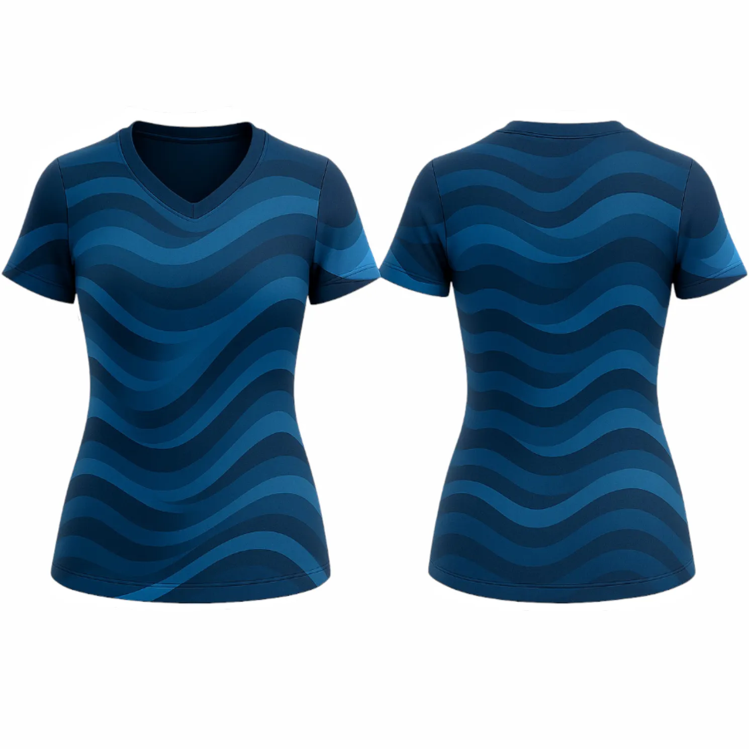 VJ183 Custom Blue Volleyball Jersey - Adult & Youth Unisex - Hipona Sports