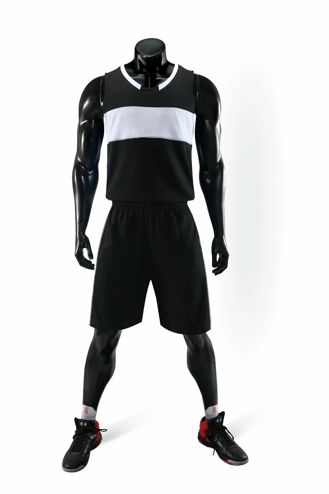 Equalizer Black NS Customizable Basketball Jersey With Optional Shorts - Hipona Sports