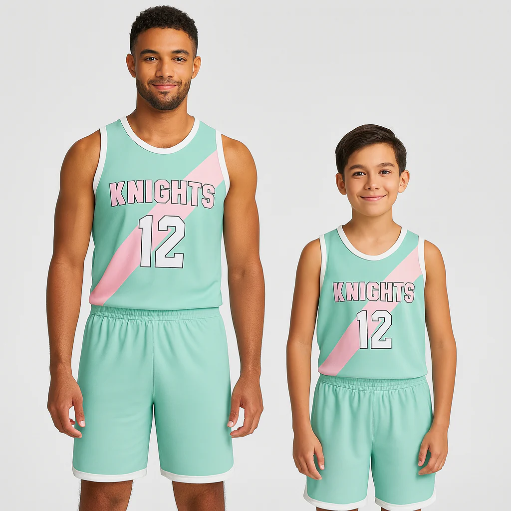 BBU-114 Green Customizable Basketball Jersey With Optional Shorts - Hipona Sports