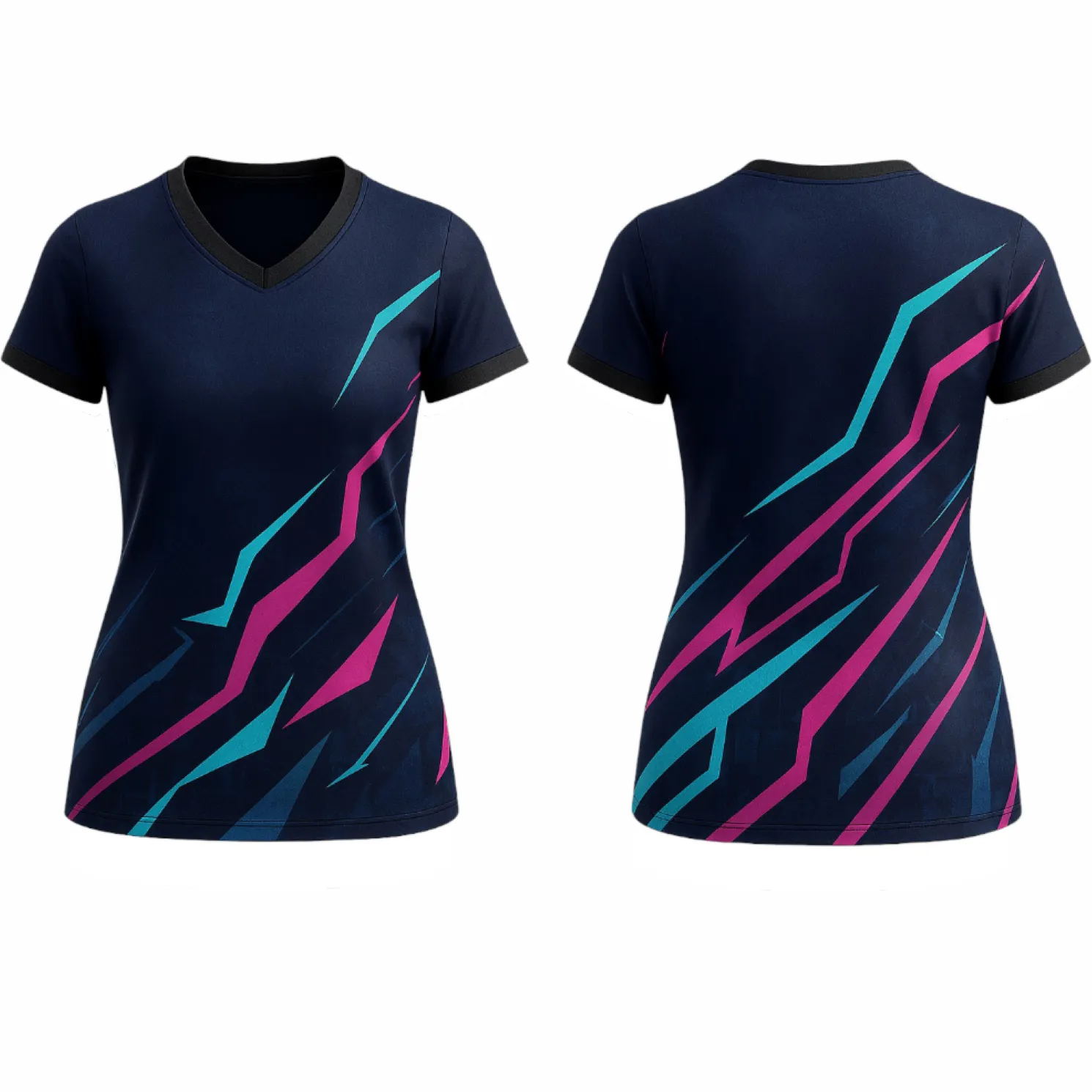 VJ162 Custom Navy Volleyball Jersey - Adult & Youth Unisex - Hipona Sports