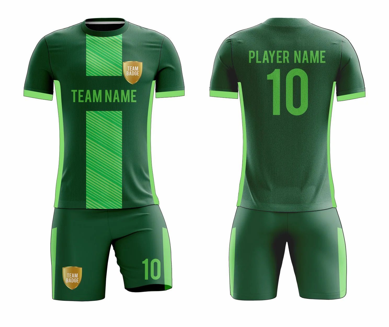 SB 12838 Green Sublimation Custom Soccer Jersey Adult & Youth Unisex - Hipona Sports