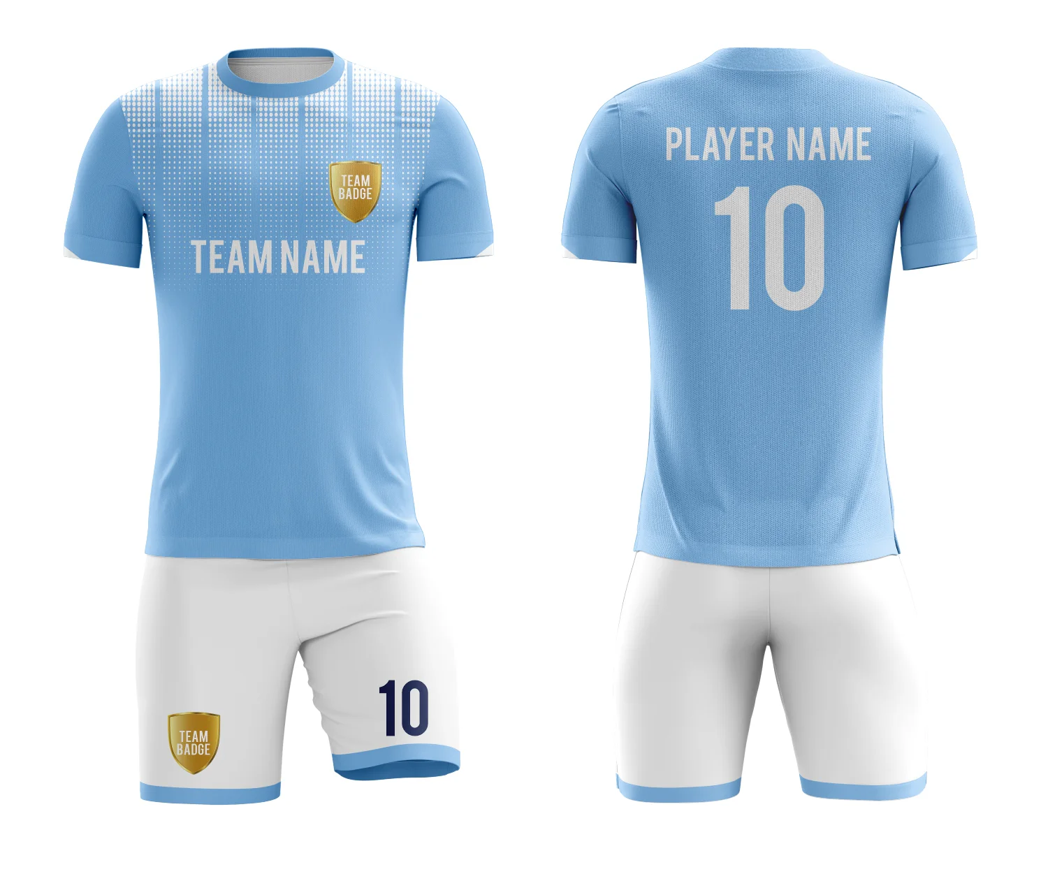 SB 1045 Blue/White Sublimation Custom Soccer Jersey Adult & Youth Unisex - Hipona Sports