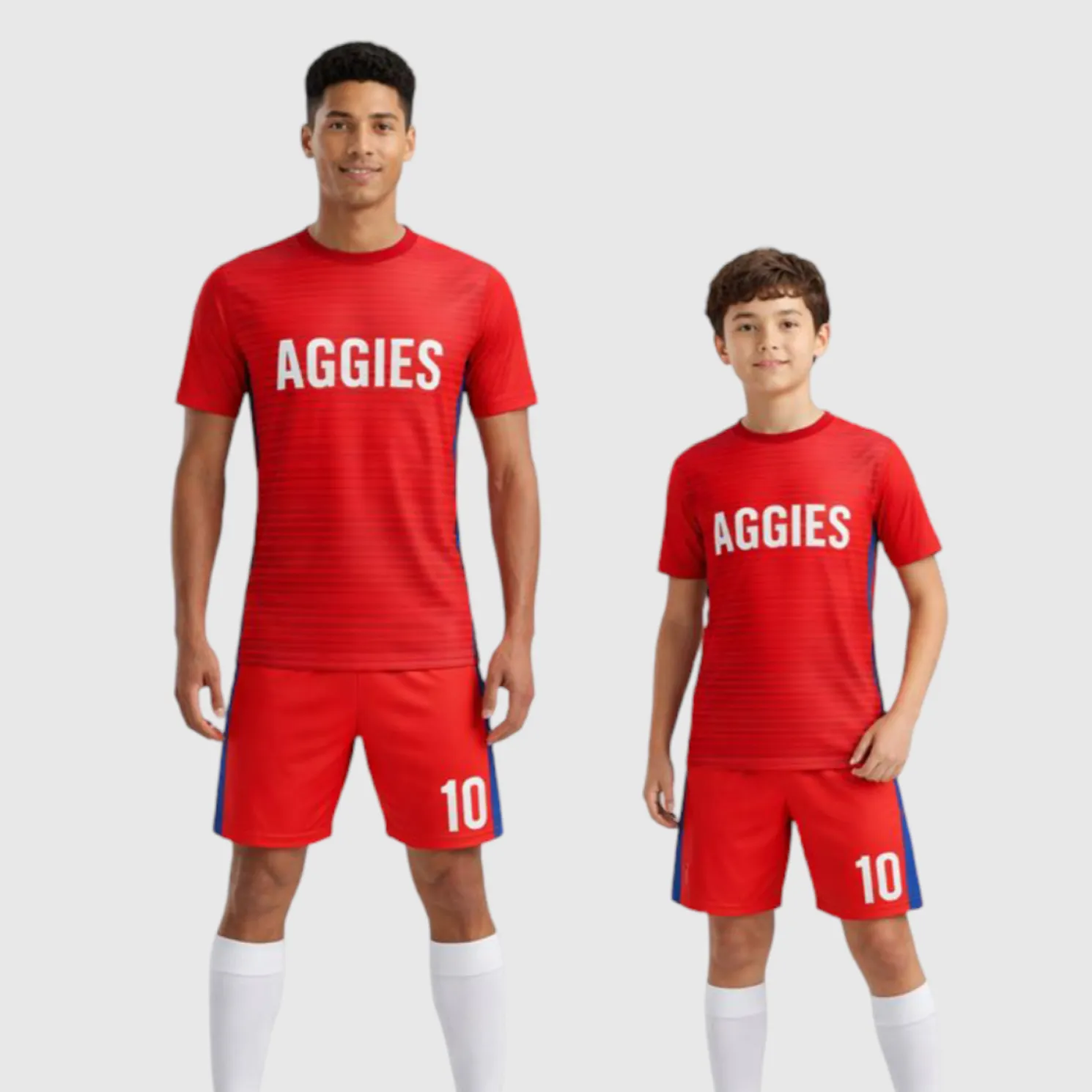 SB 12823 Red Sublimation Custom Soccer Jersey Adult & Youth Unisex - Hipona Sports