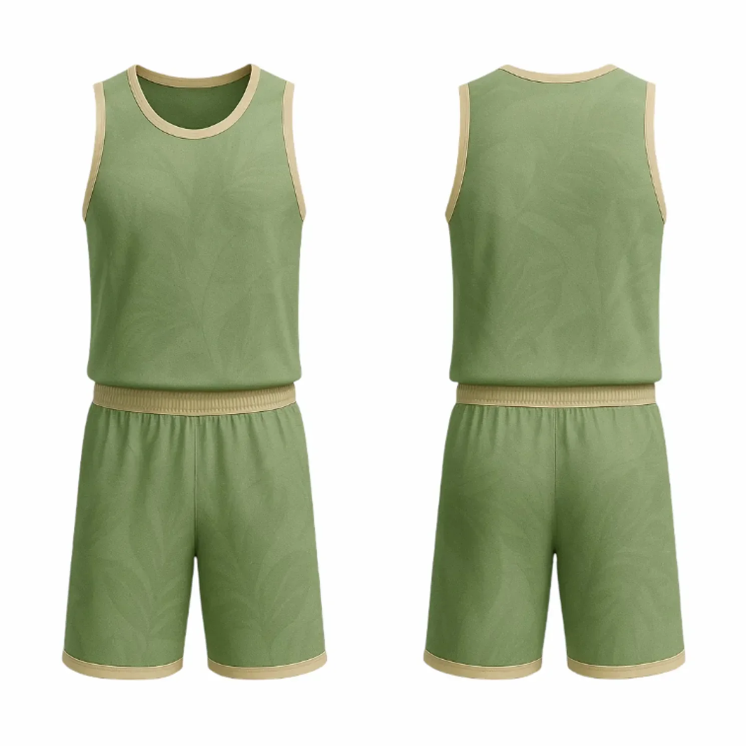 BBU-112 Green Customizable Basketball Jersey With Optional Shorts - Hipona Sports