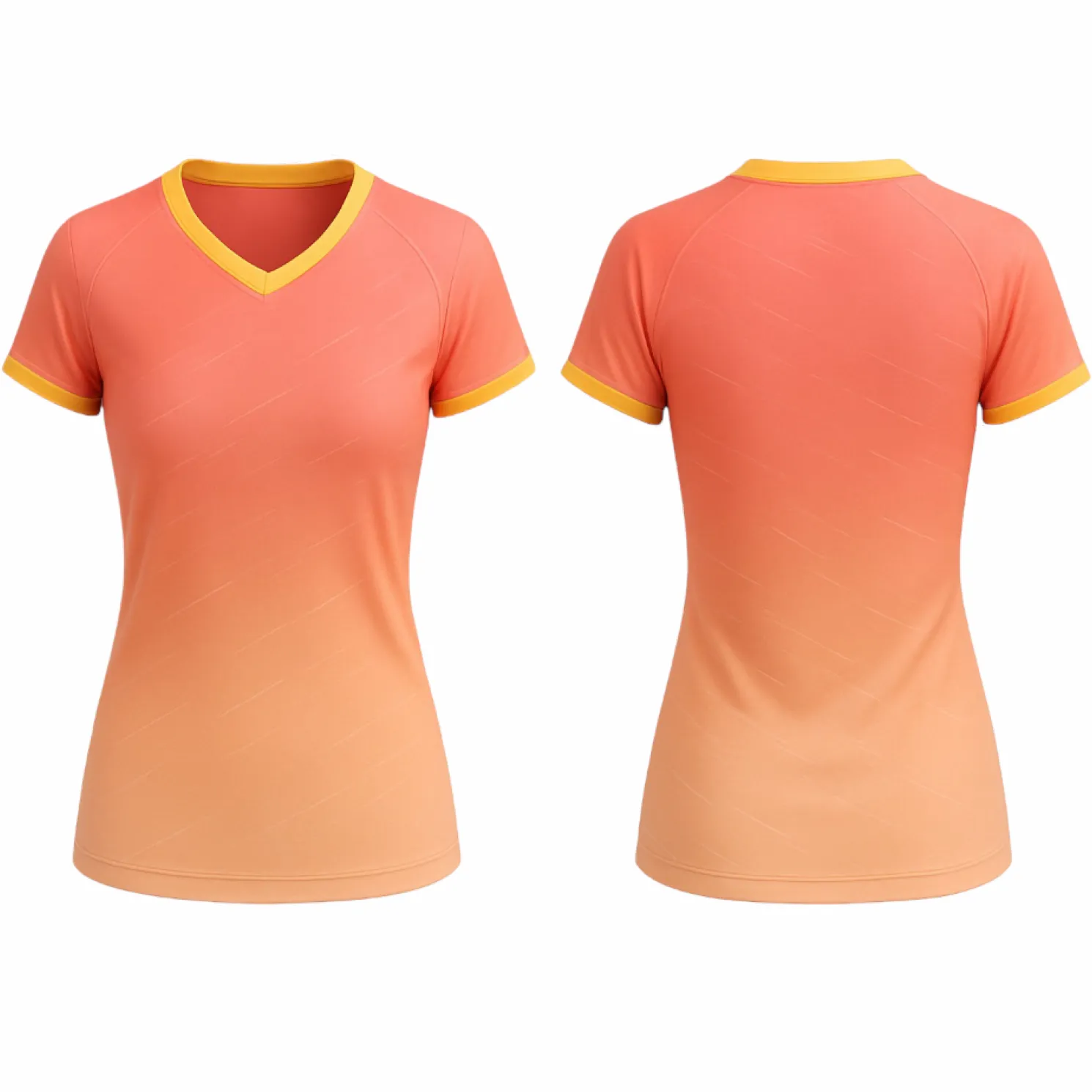 VJ171 Custom Orange Volleyball Jersey - Adult & Youth Unisex - Hipona Sports